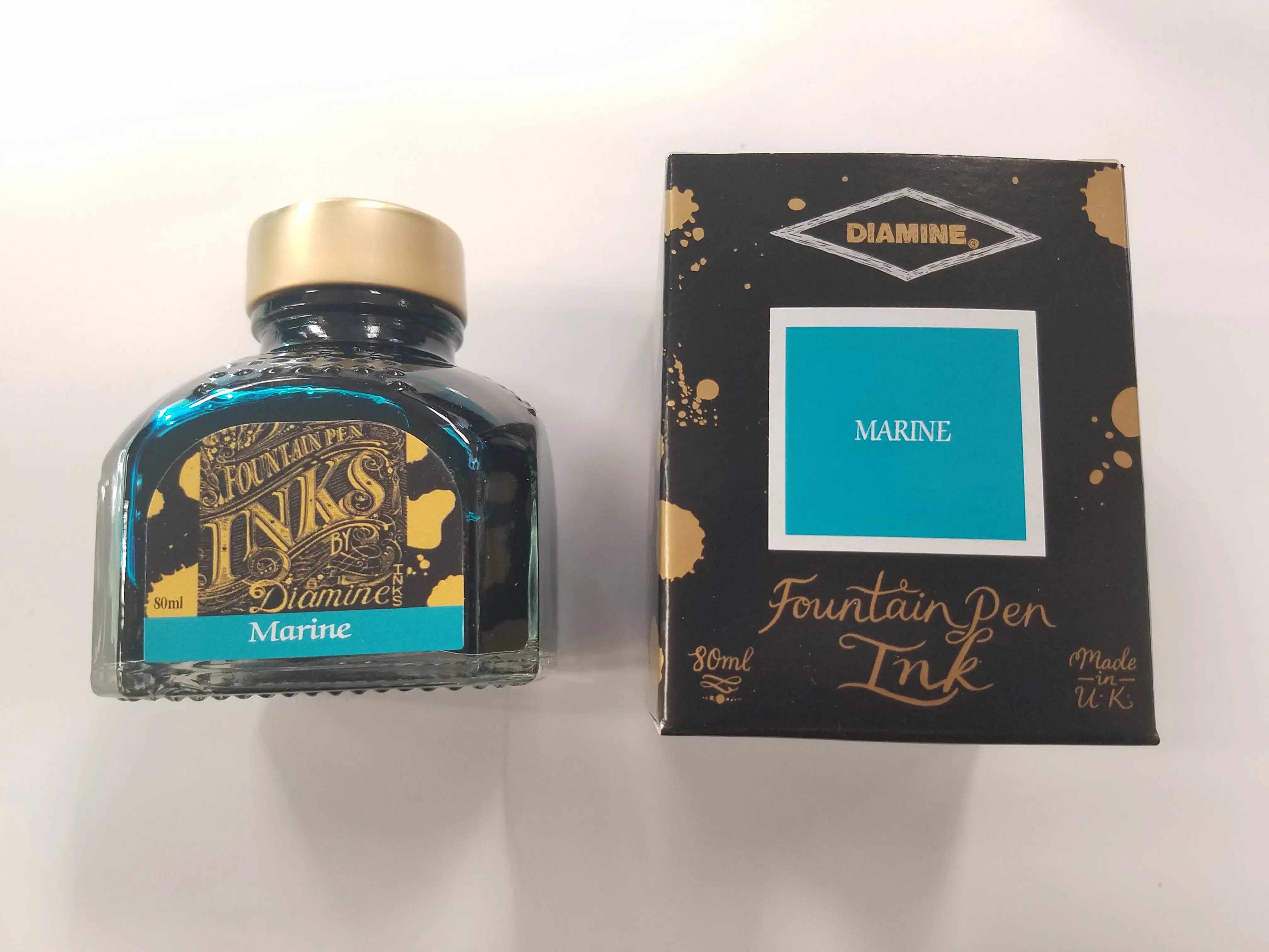 Diamine Marine Ink Bottle - 80 ml-Pen Boutique Ltd