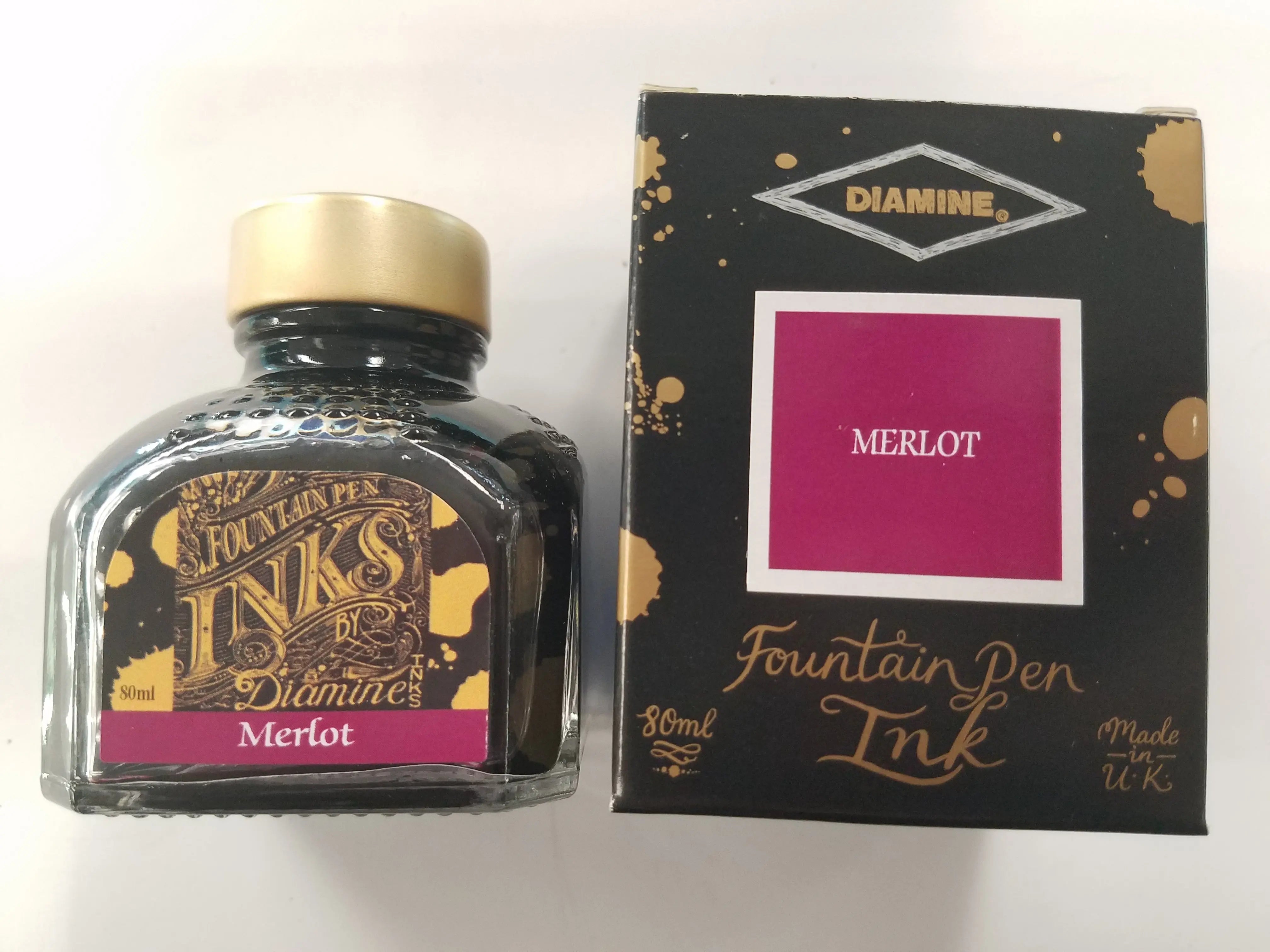 Diamine Merlot Ink Bottle - 80 ml-Pen Boutique Ltd