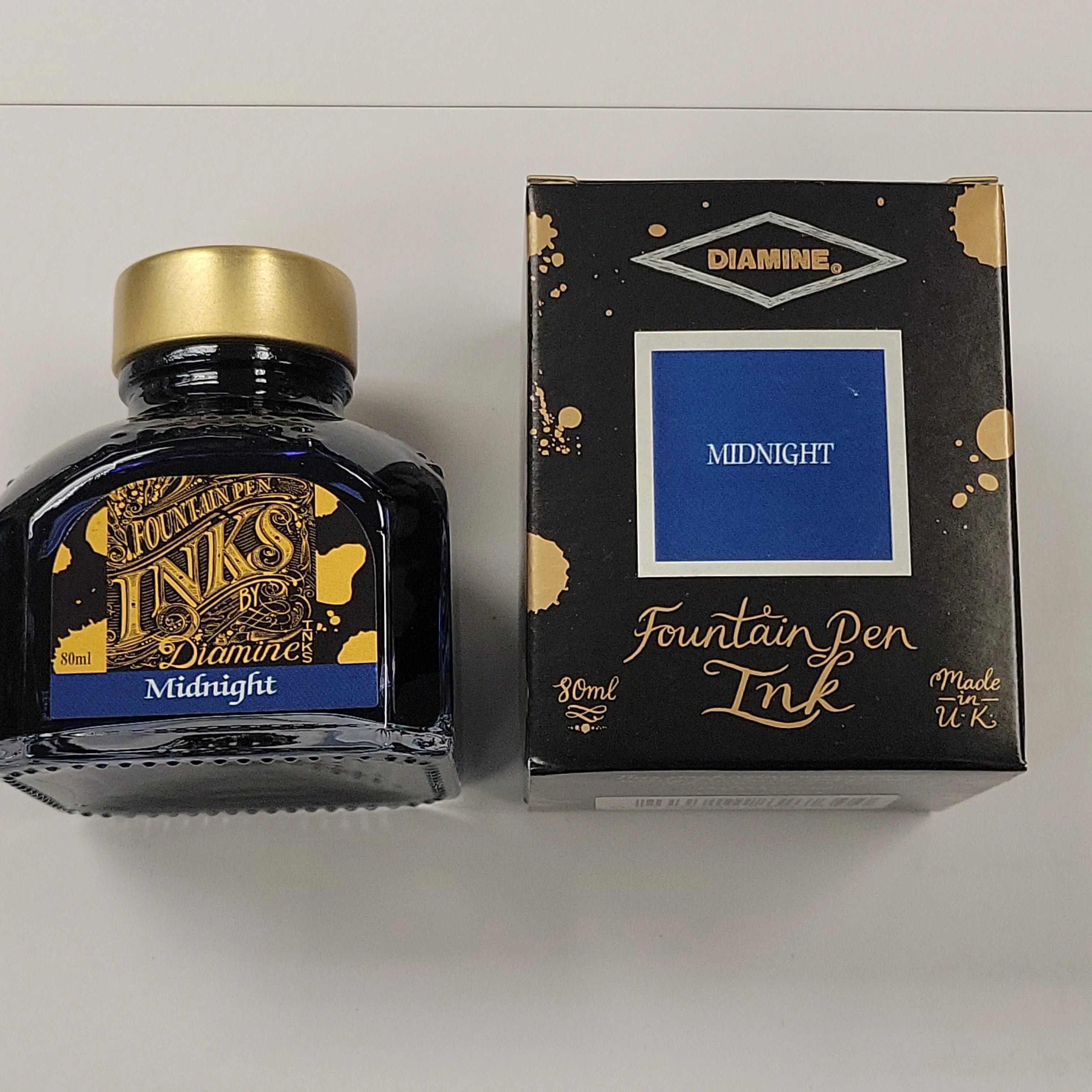 Diamine Midnight Ink Bottle - 80ml-Pen Boutique Ltd