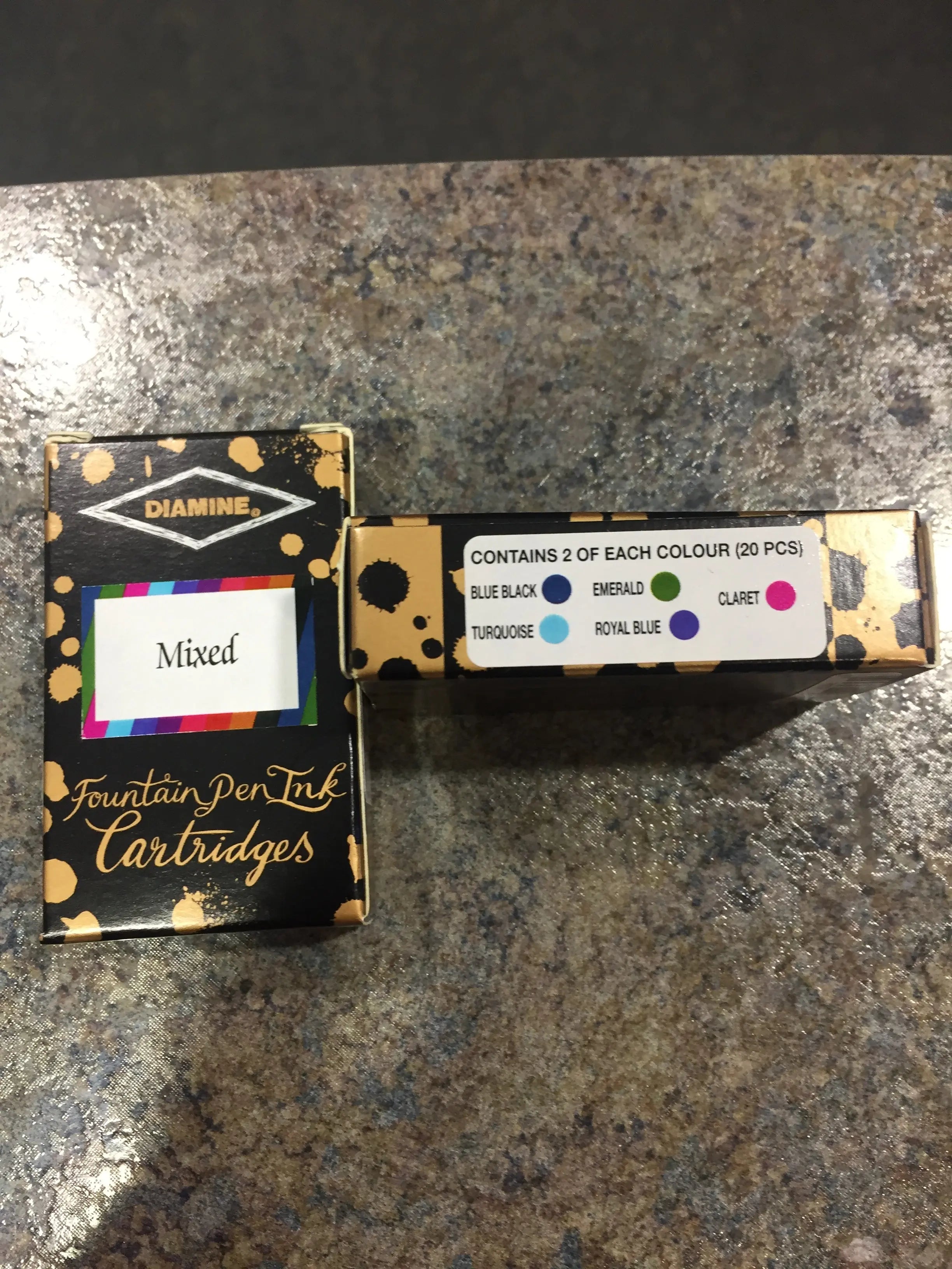 Diamine Ink Cartridges - Mixed Set - 20/pk - Pen Boutique Ltd