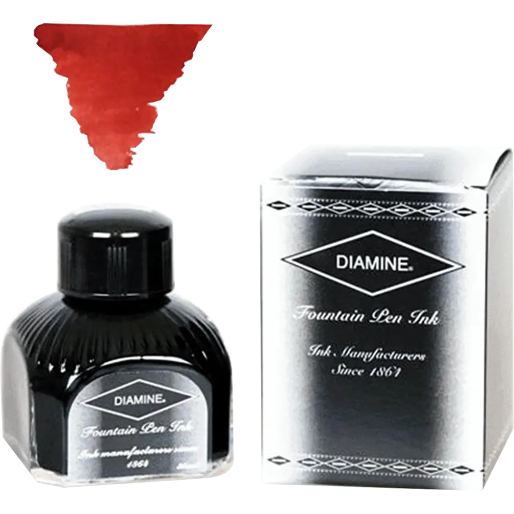 Diamine Monaco Red Ink Bottle - 80 ml-Pen Boutique Ltd