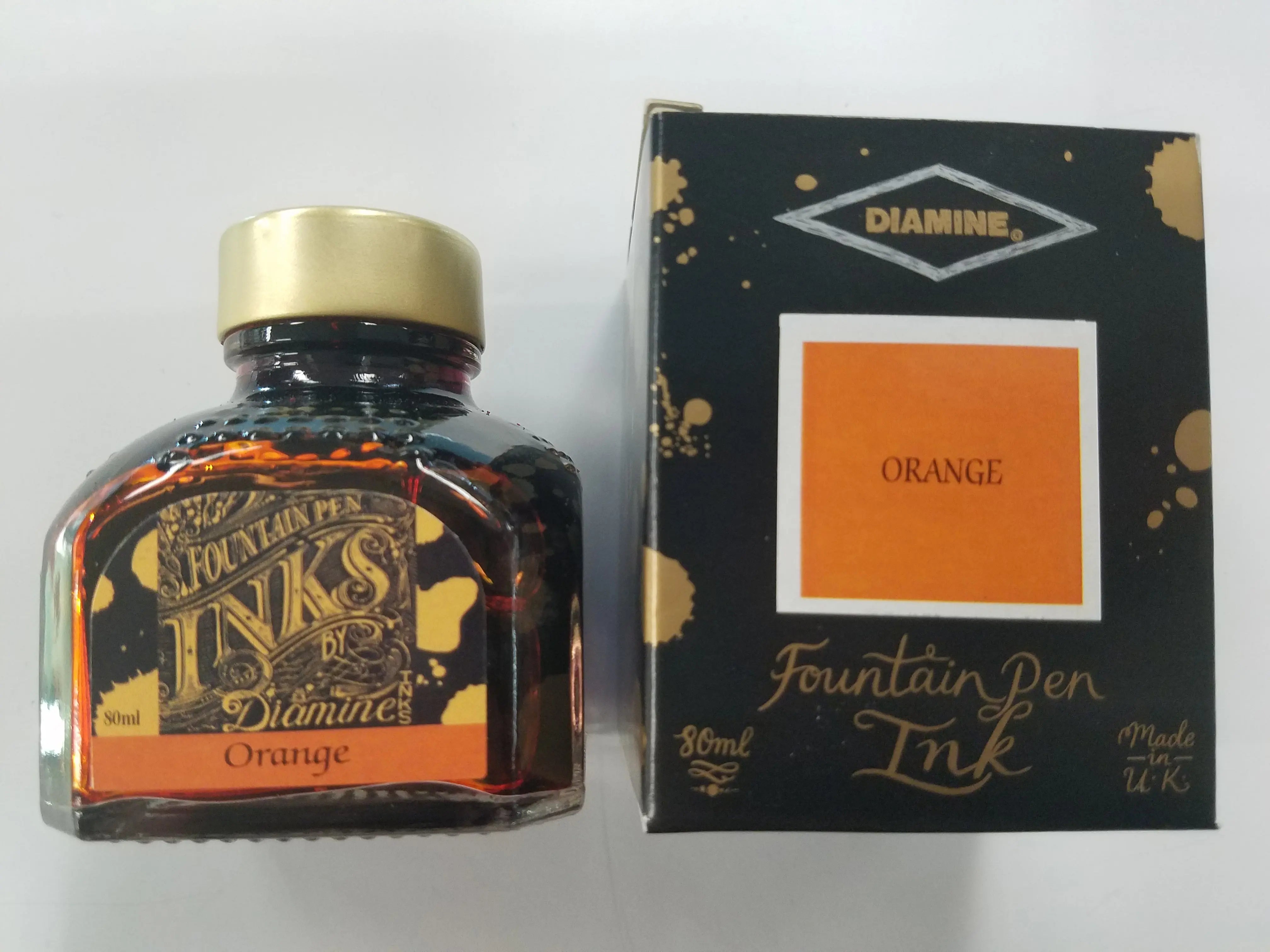 Diamine Orange Ink Bottle - 80 ml - Pen Boutique Ltd