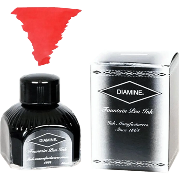 Diamine Passion Red Ink Bottle - 80 ml-Pen Boutique Ltd