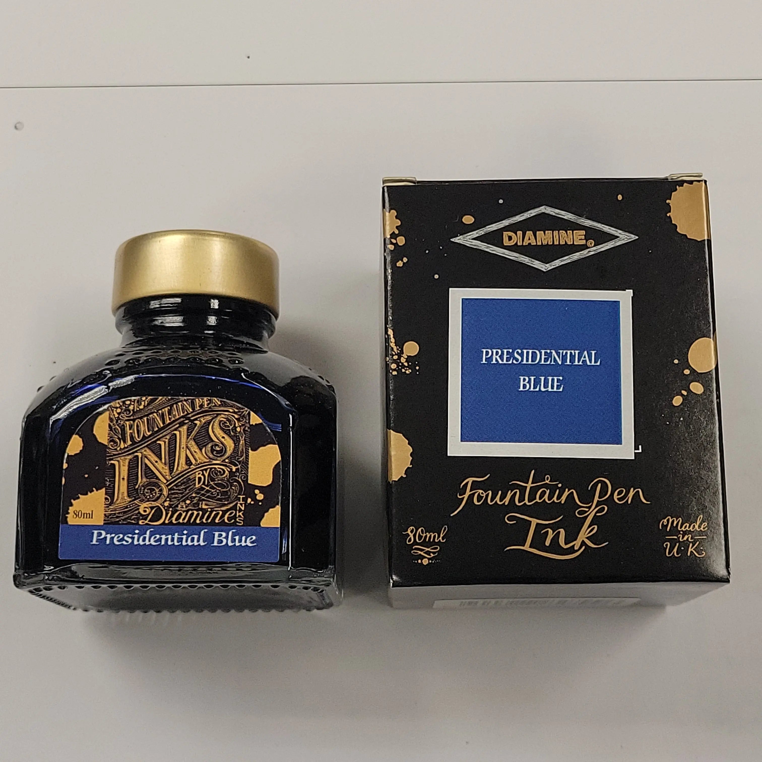 Diamine Presidential Blue Ink Bottle - 80ml-Pen Boutique Ltd