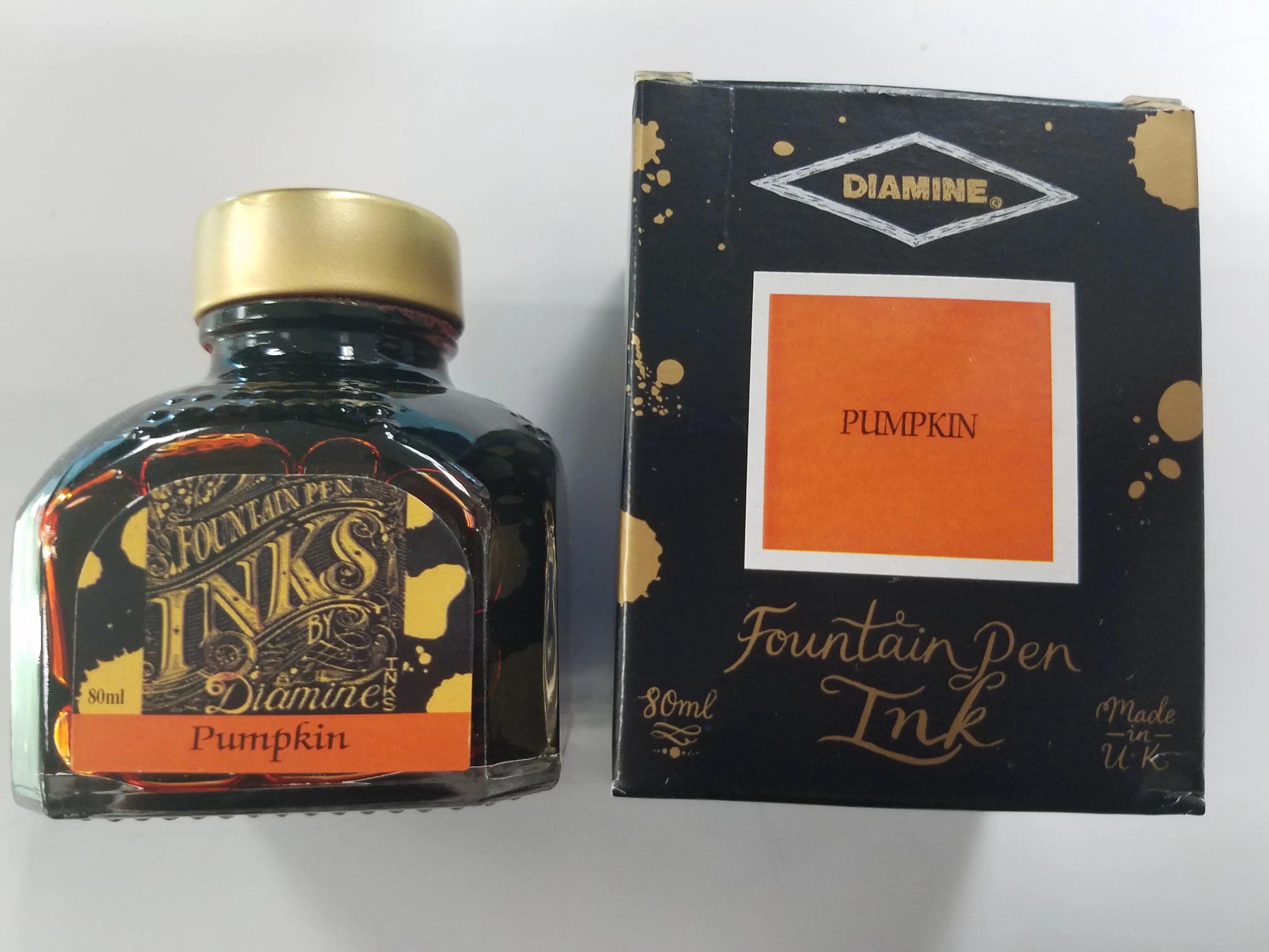 Diamine Pumpkin Ink Bottle - 80ml-Pen Boutique Ltd