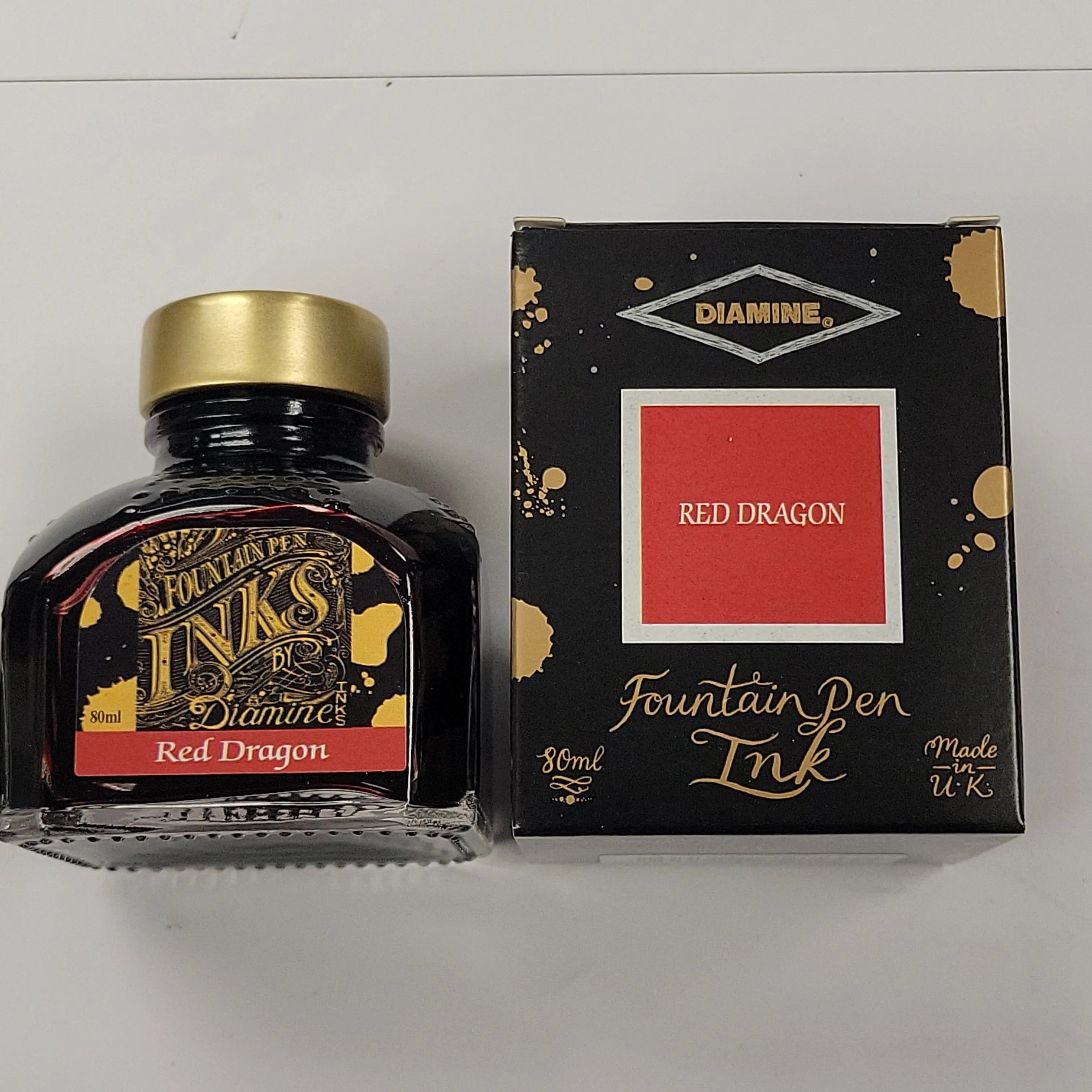 Diamine Red Dragon Ink Bottle - 80ml-Pen Boutique Ltd