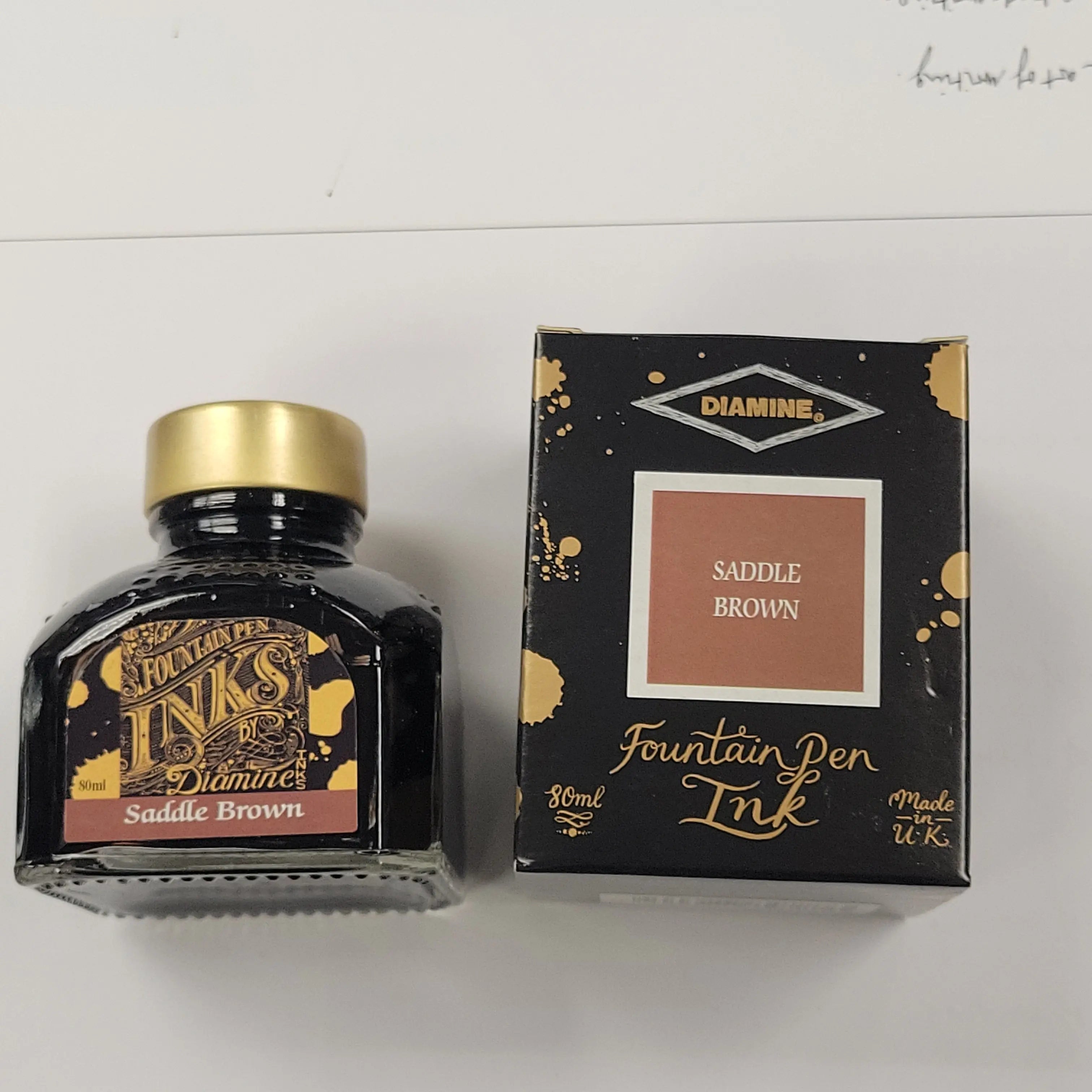 Diamine Saddle Brown Ink Bottle - 80 ml-Pen Boutique Ltd