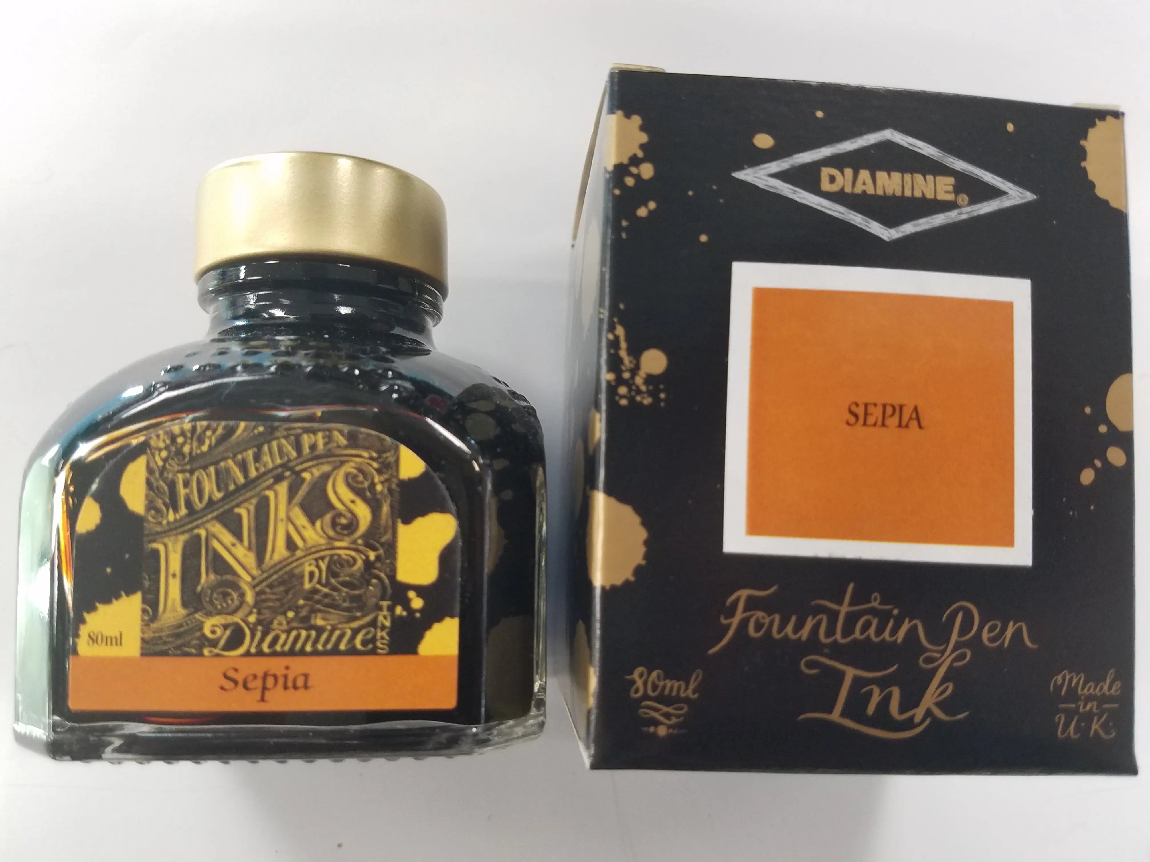 Diamine Sepia Ink Bottle - 80 ml-Pen Boutique Ltd