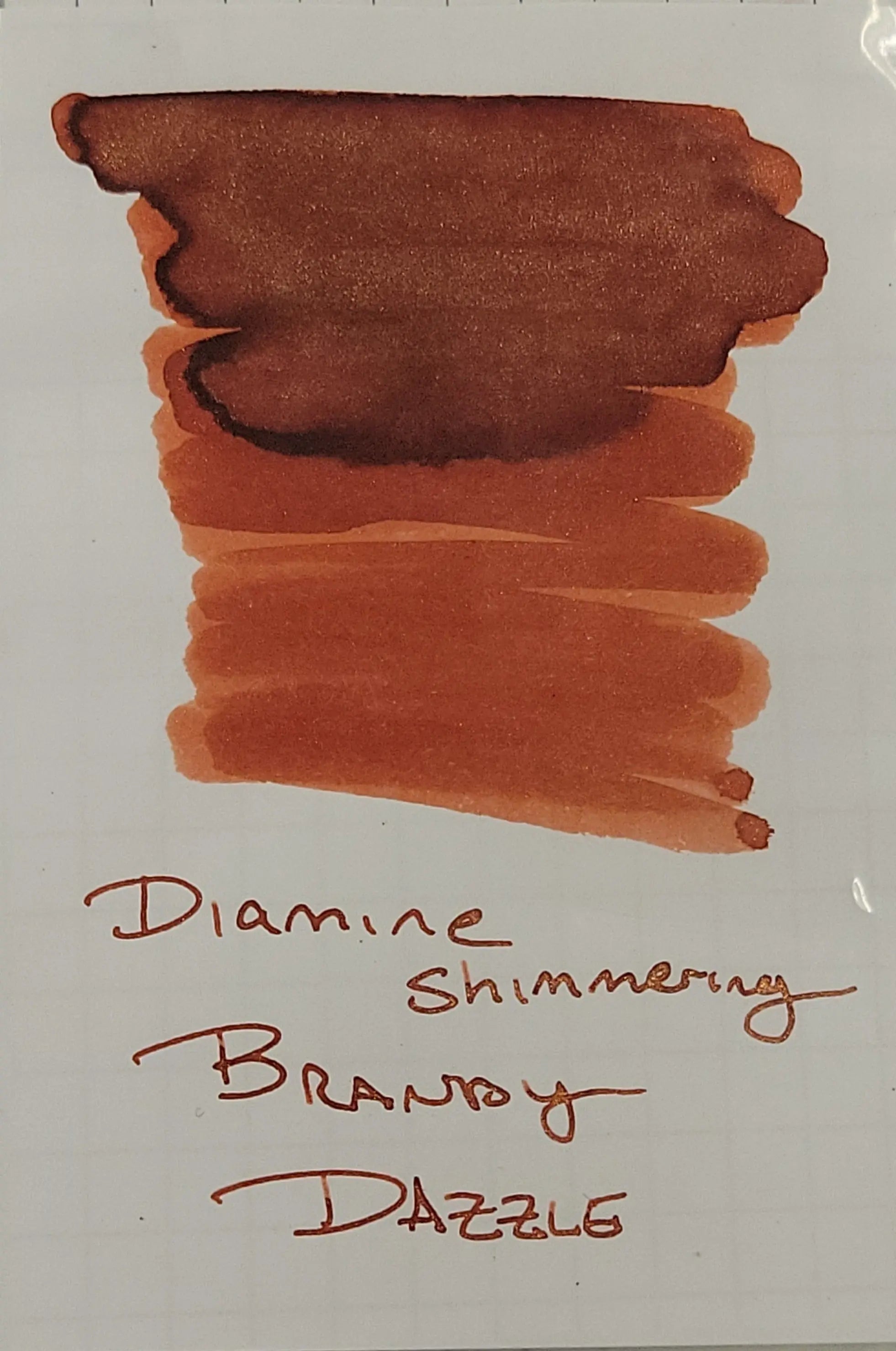 Diamine Shimmer Ink 50 ml Brandy Dazzle - Gold shimmer-Pen Boutique Ltd