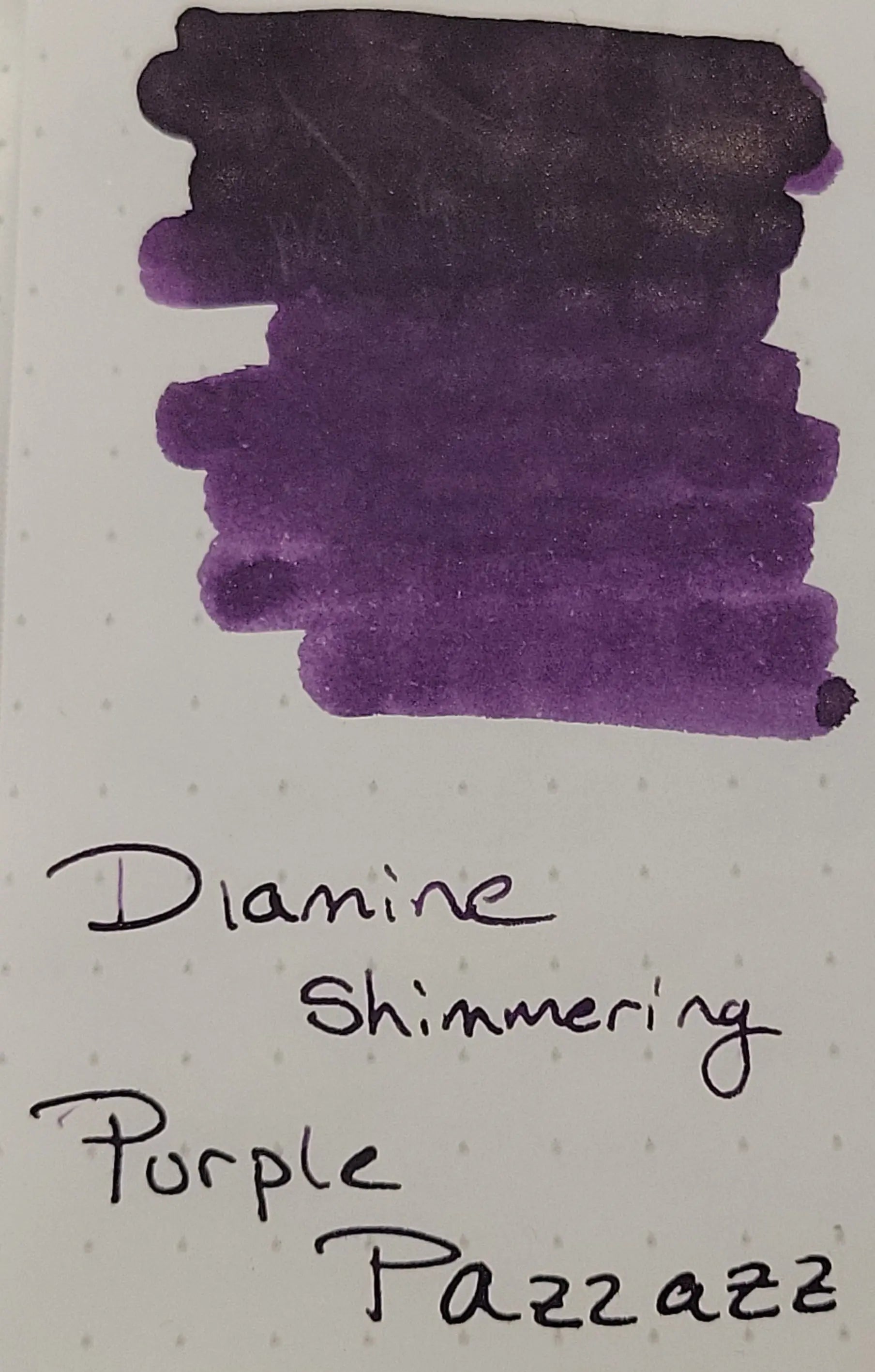 Diamine Shimmer Ink 50 ml Purple Pazzazz - Gold shimmer-Pen Boutique Ltd