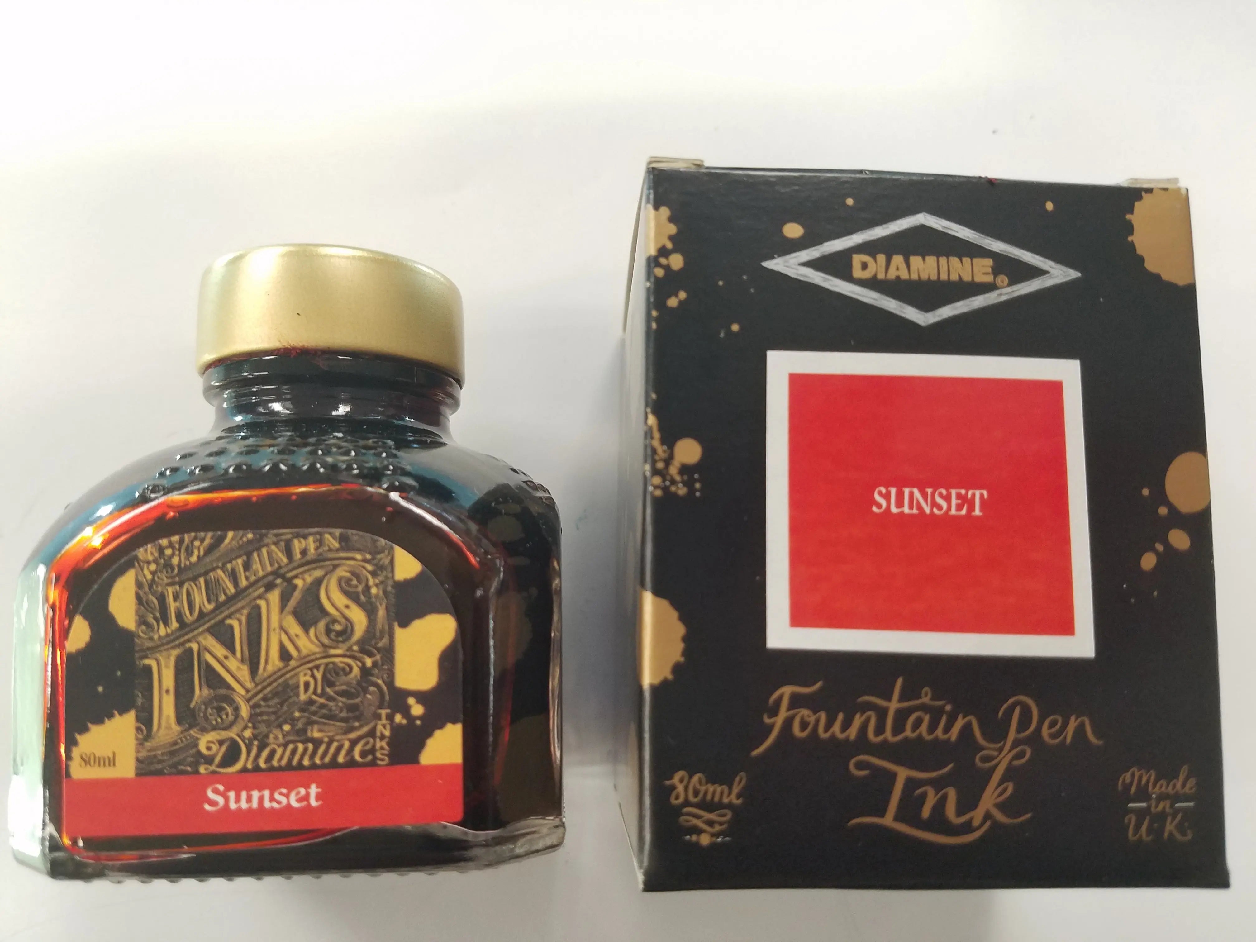 Diamine Sunset Ink Bottle - 80 ml-Pen Boutique Ltd