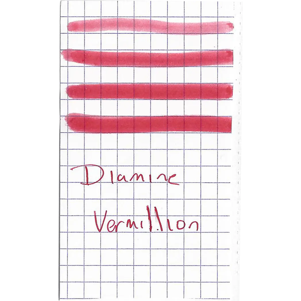 Diamine Vermillion Ink Bottle - 80 ml-Pen Boutique Ltd