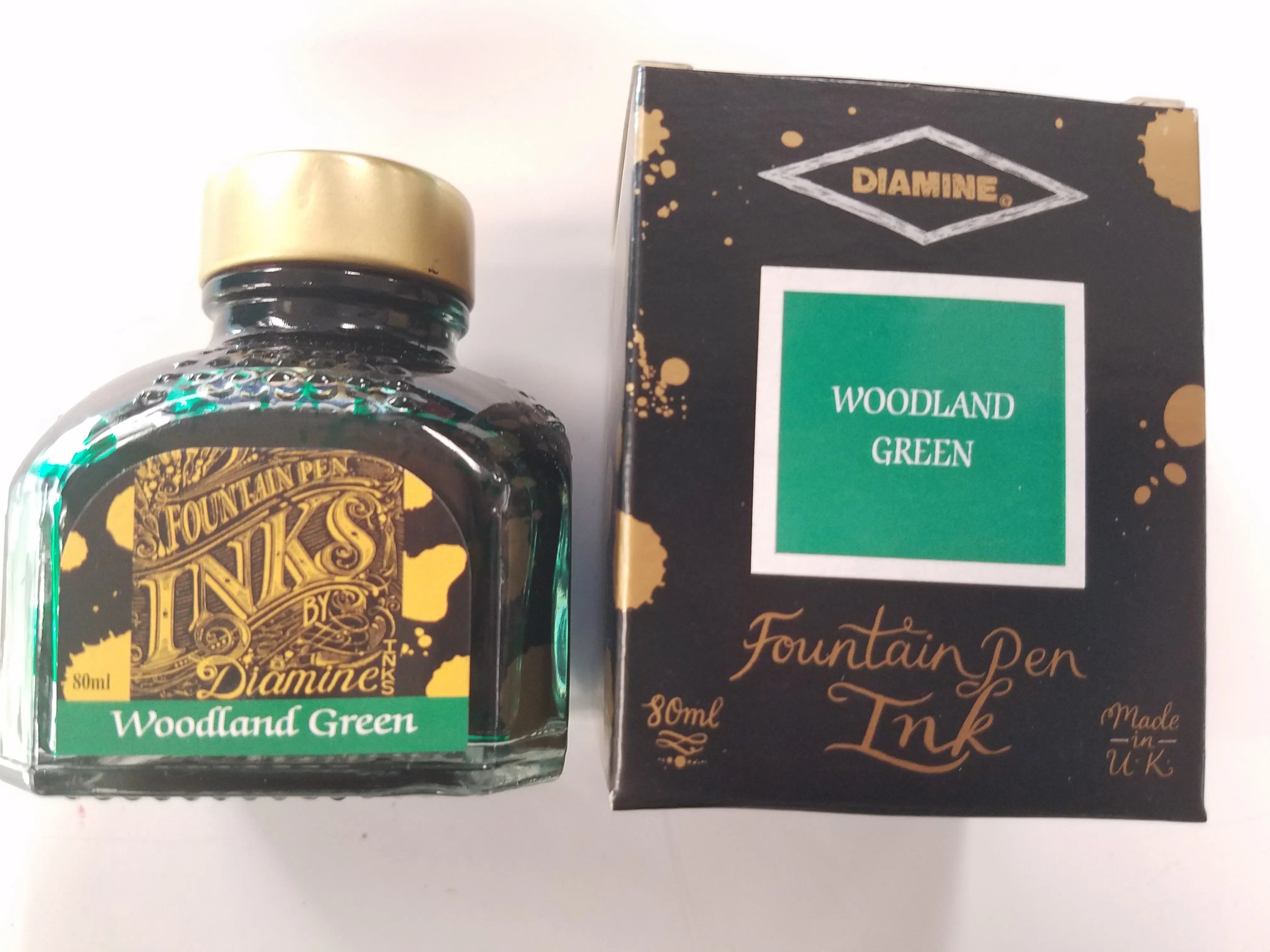 Diamine Woodland Green Ink Bottle - 80 ml-Pen Boutique Ltd