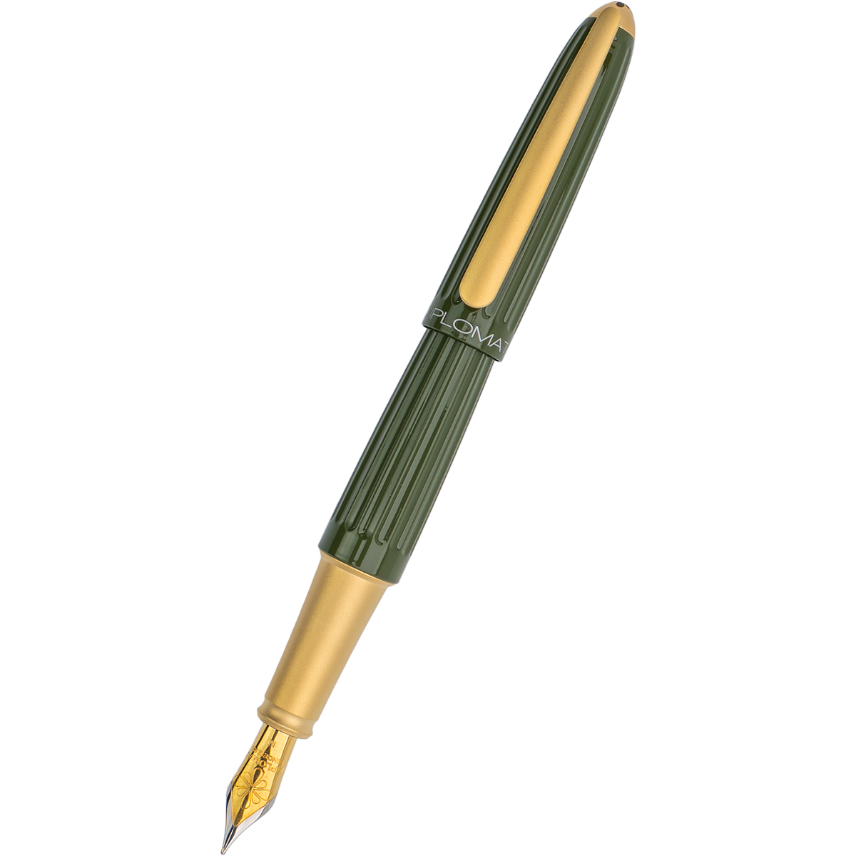 Diplomat Aero Fountain Pen - Olive Drab (Pen Boutique Exclusive)-Pen Boutique Ltd