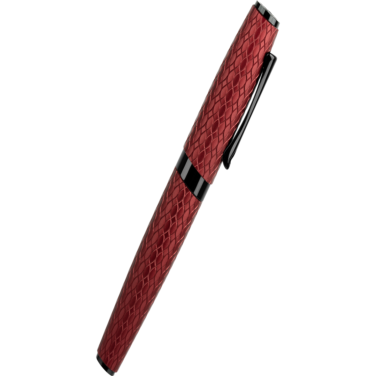Diplomat Cobra Rollerball Pen – Burgundy Red guilloche-Pen Boutique Ltd