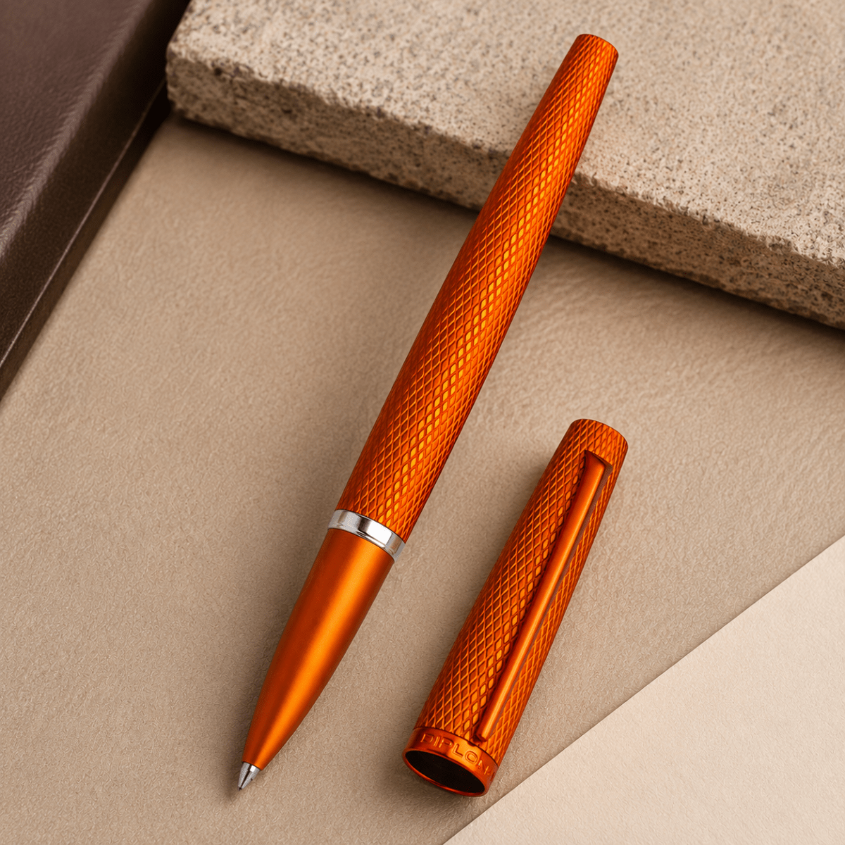 Diplomat Viper Rollerball Pen - Orange - Pen Boutique Ltd