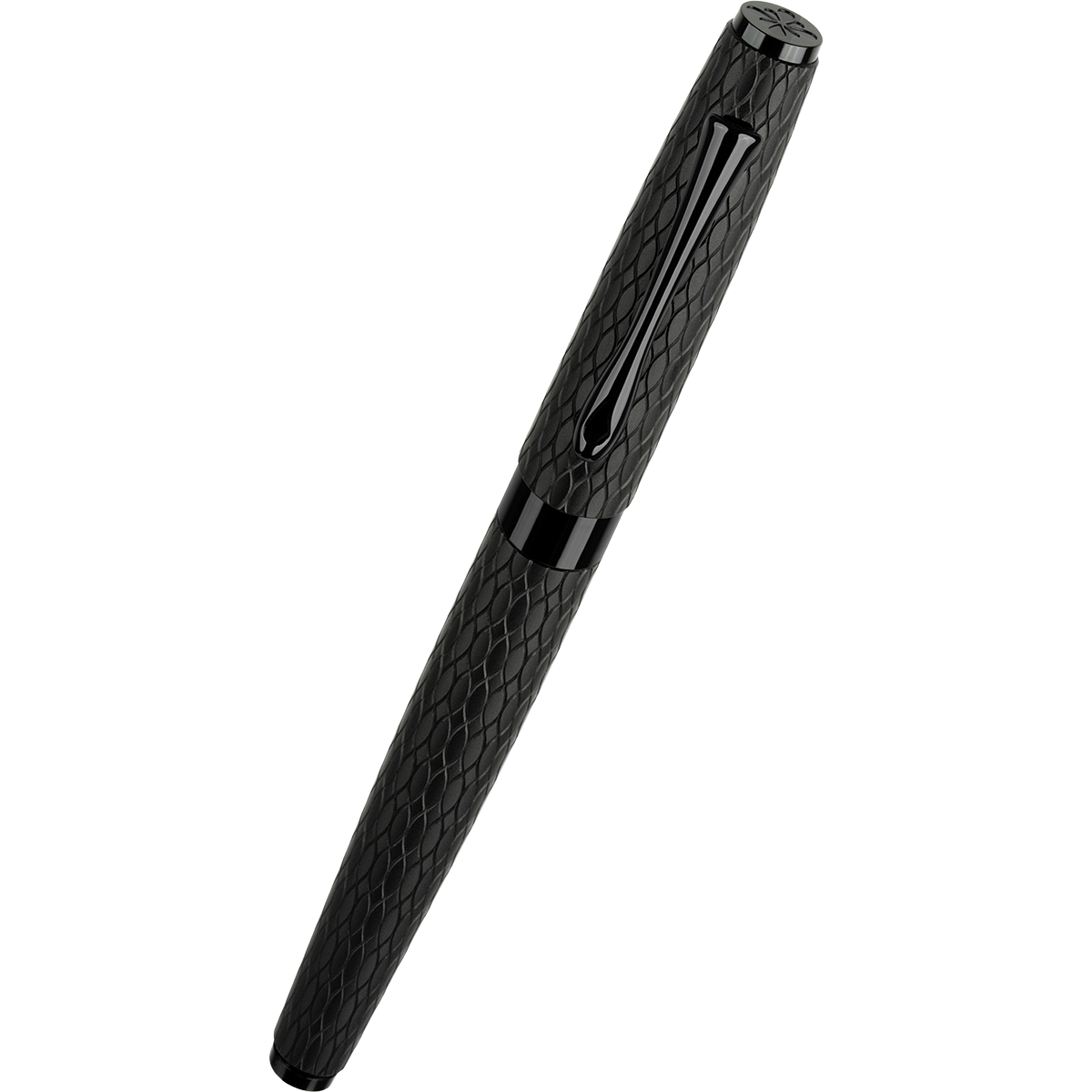 Diplomat Cobra Fountain Pen – Matte Black Guilloché-Pen Boutique Ltd
