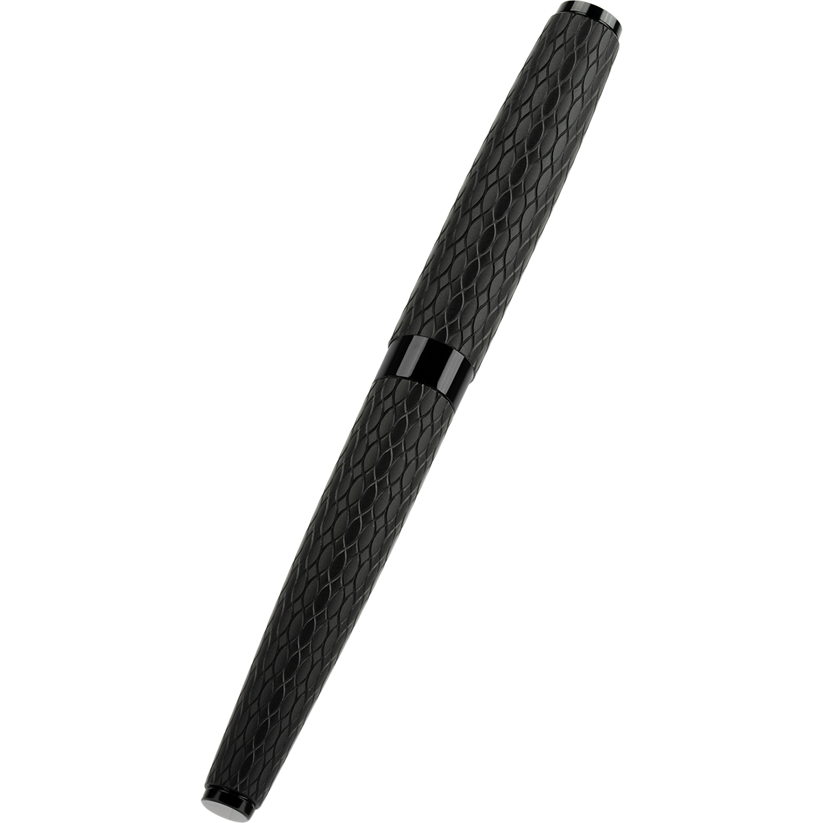 Diplomat Cobra Fountain Pen – Matte Black Guilloché-Pen Boutique Ltd