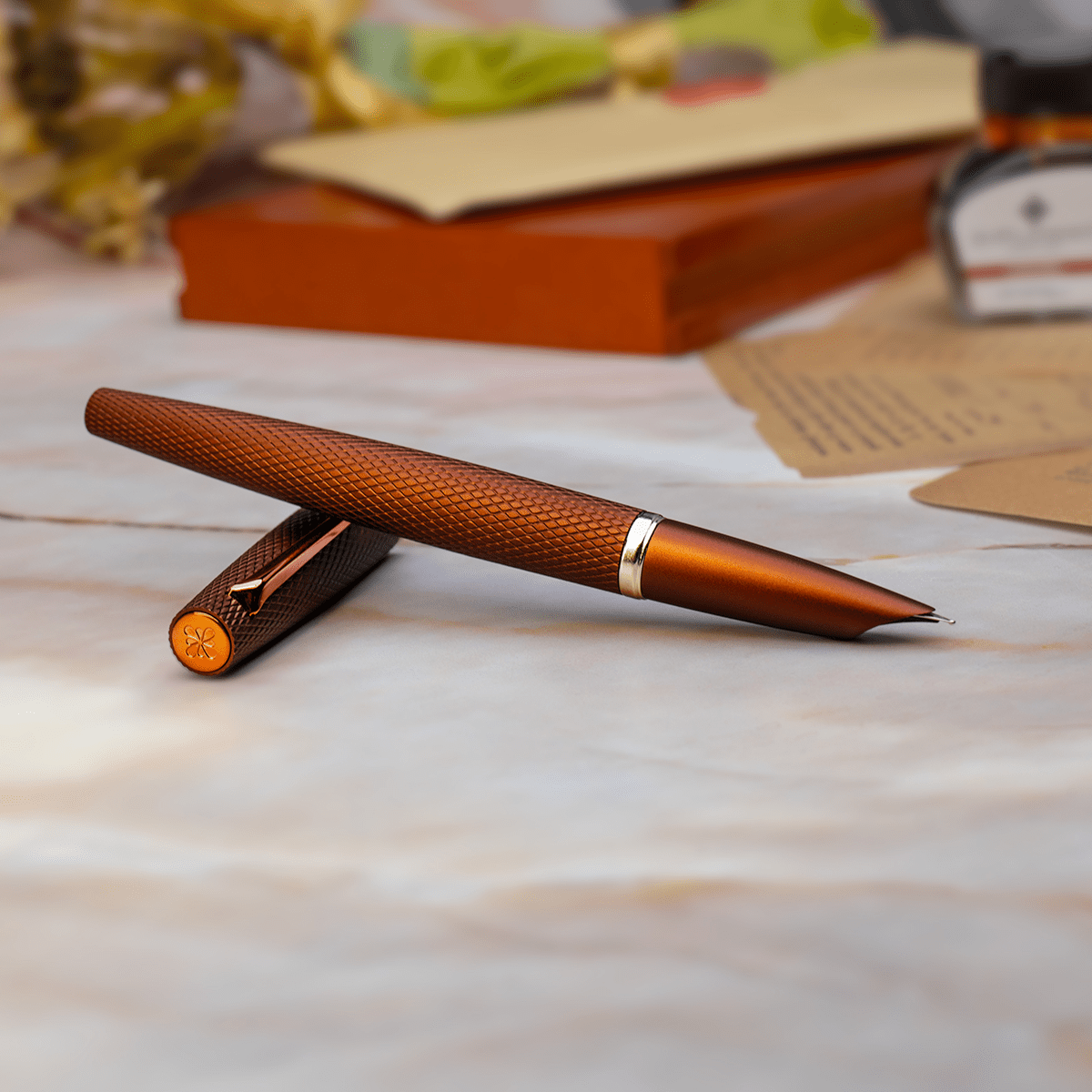 Diplomat Viper Fountain Pen - Brown - Pen Boutique Ltd