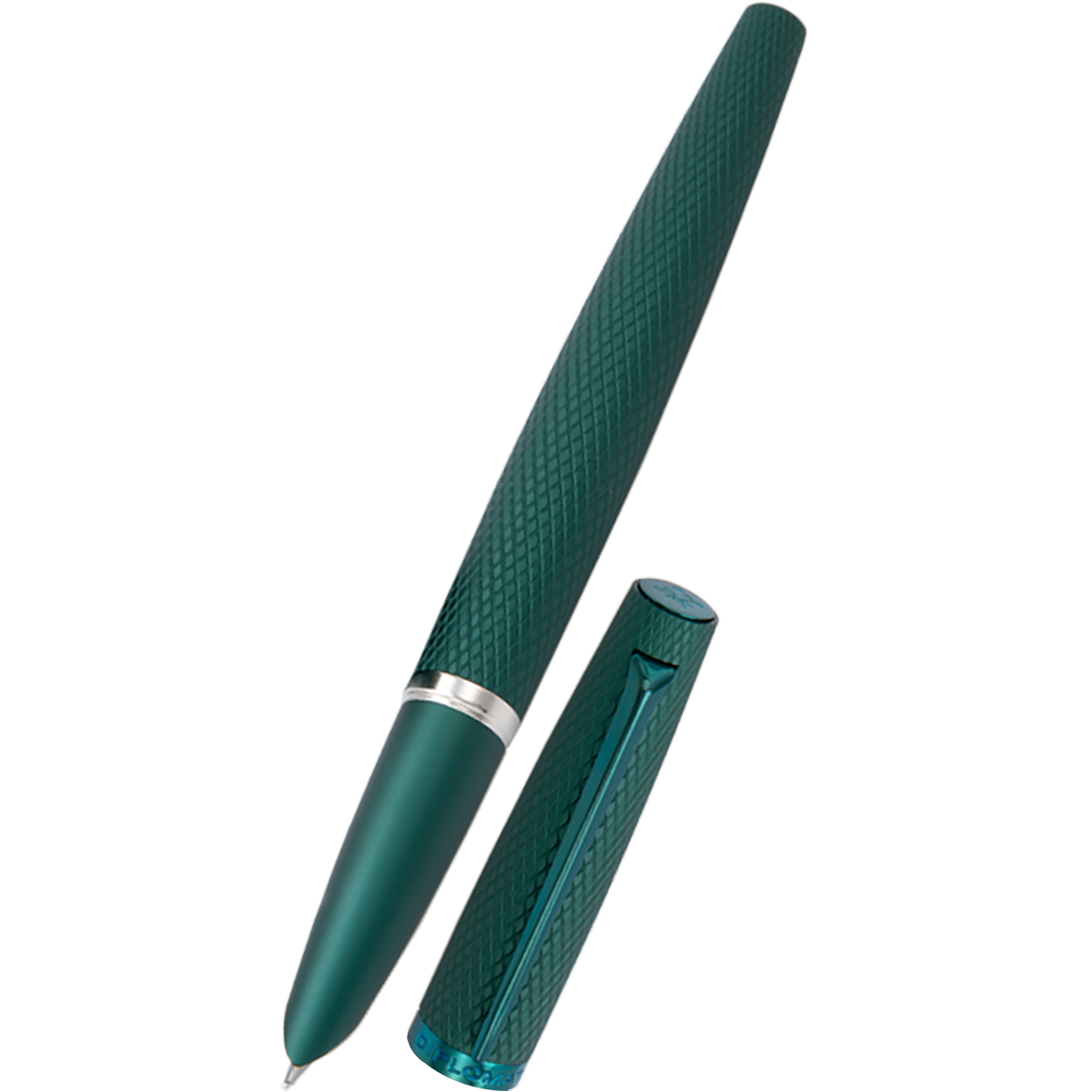Diplomat Viper Fountain Pen - Green Quilloche-Pen Boutique Ltd