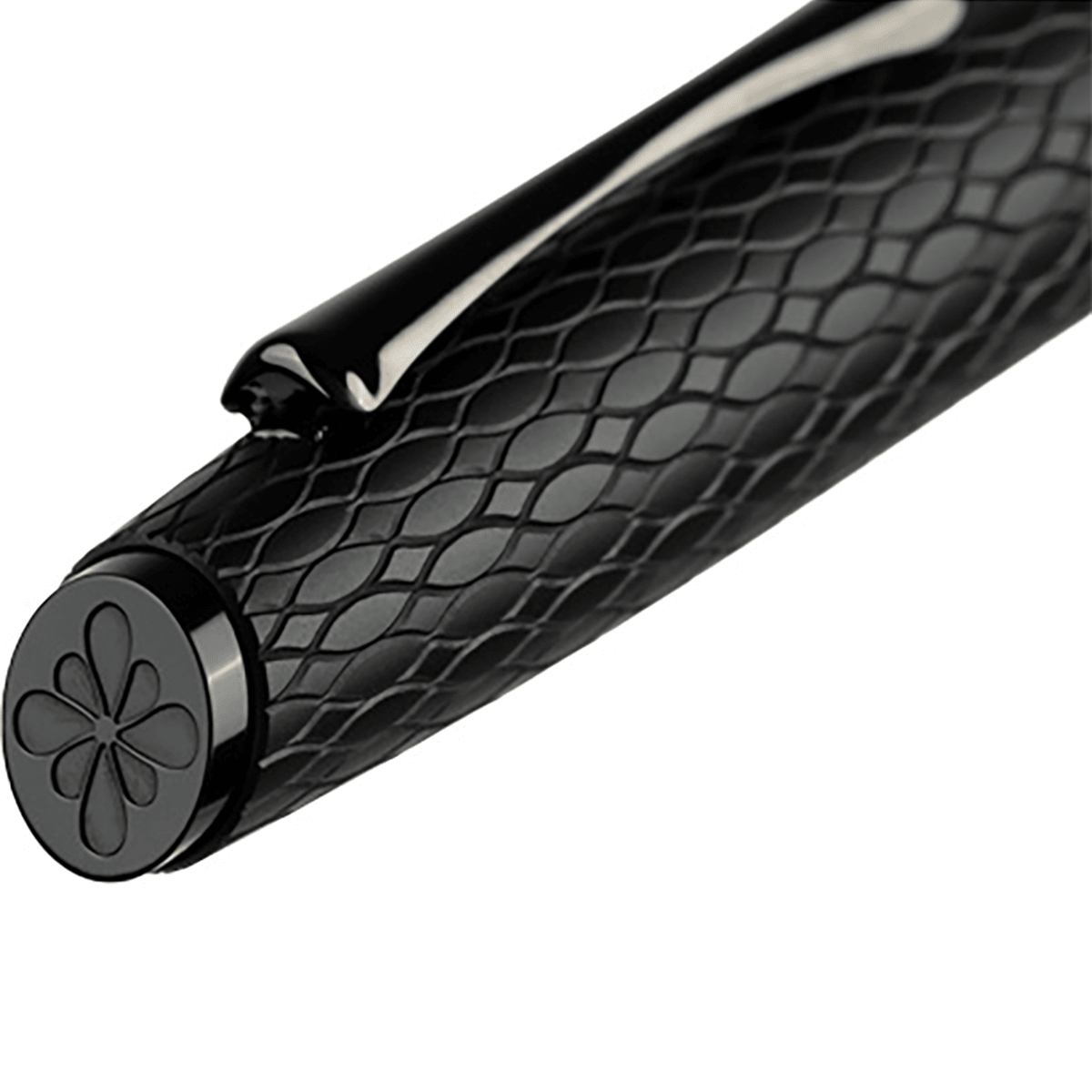 Diplomat Cobra Rollerball Pen – Matte Black Guilloché - Pen Boutique Ltd