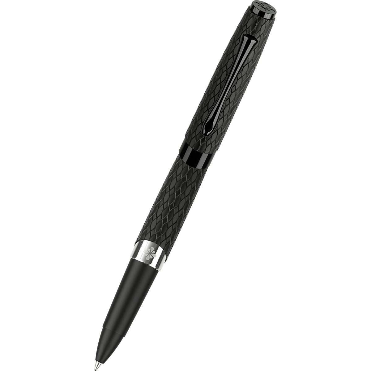 Diplomat Cobra Rollerball Pen – Matte Black Guilloché - Pen Boutique Ltd