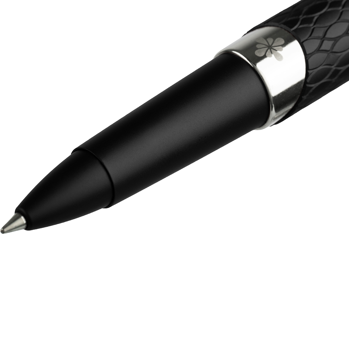 Diplomat Cobra Rollerball Pen – Matte Black Guilloché