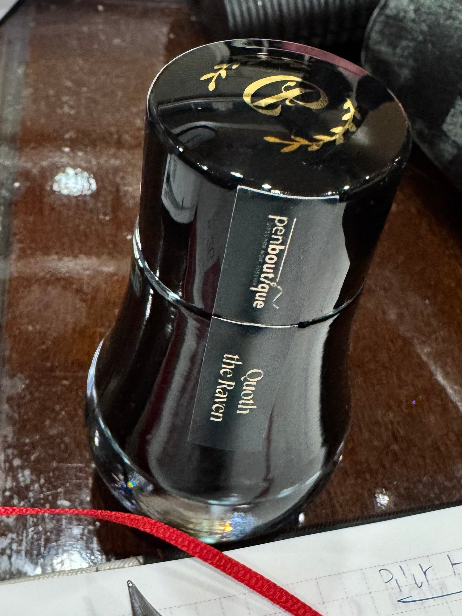 Dominant Industry Standard Ink Bottle - Raven Series - Quoth The Raven-Pen Boutique Ltd