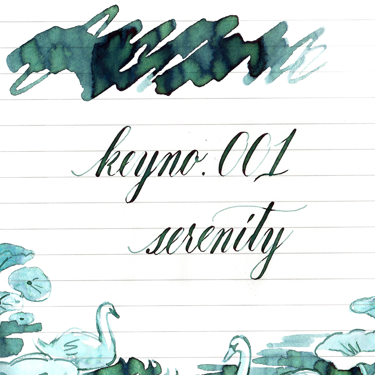Dominant Industry Standard Ink Bottle - Serenity Key No. 001 - 25ml (Limited Edition)-Pen Boutique Ltd