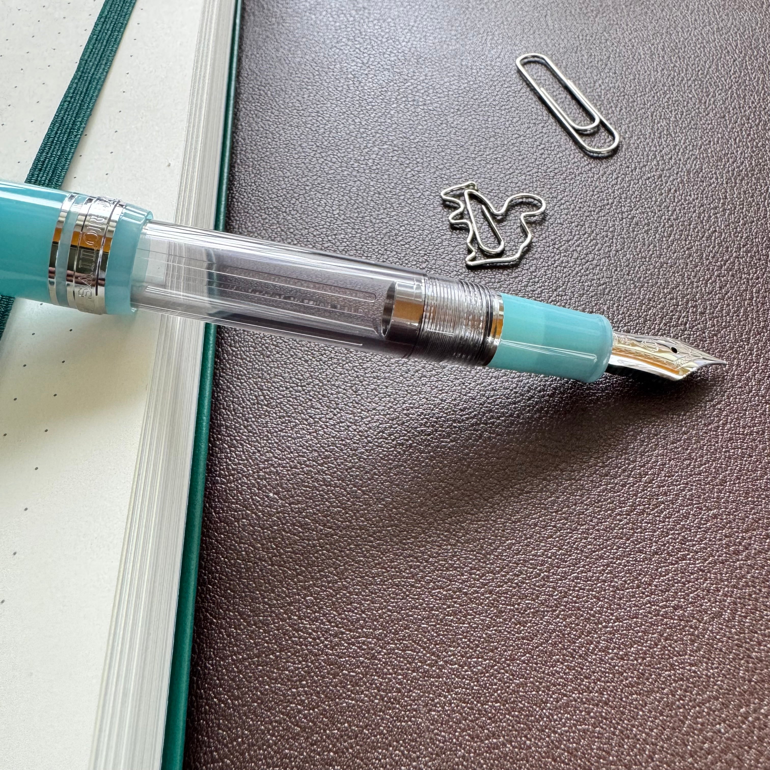 On Sale: Sailor Professional Gear Slim Manyo Fountain Pen #2 Set - Moss - Silver Trim (Special Edition)-Pen Boutique Ltd