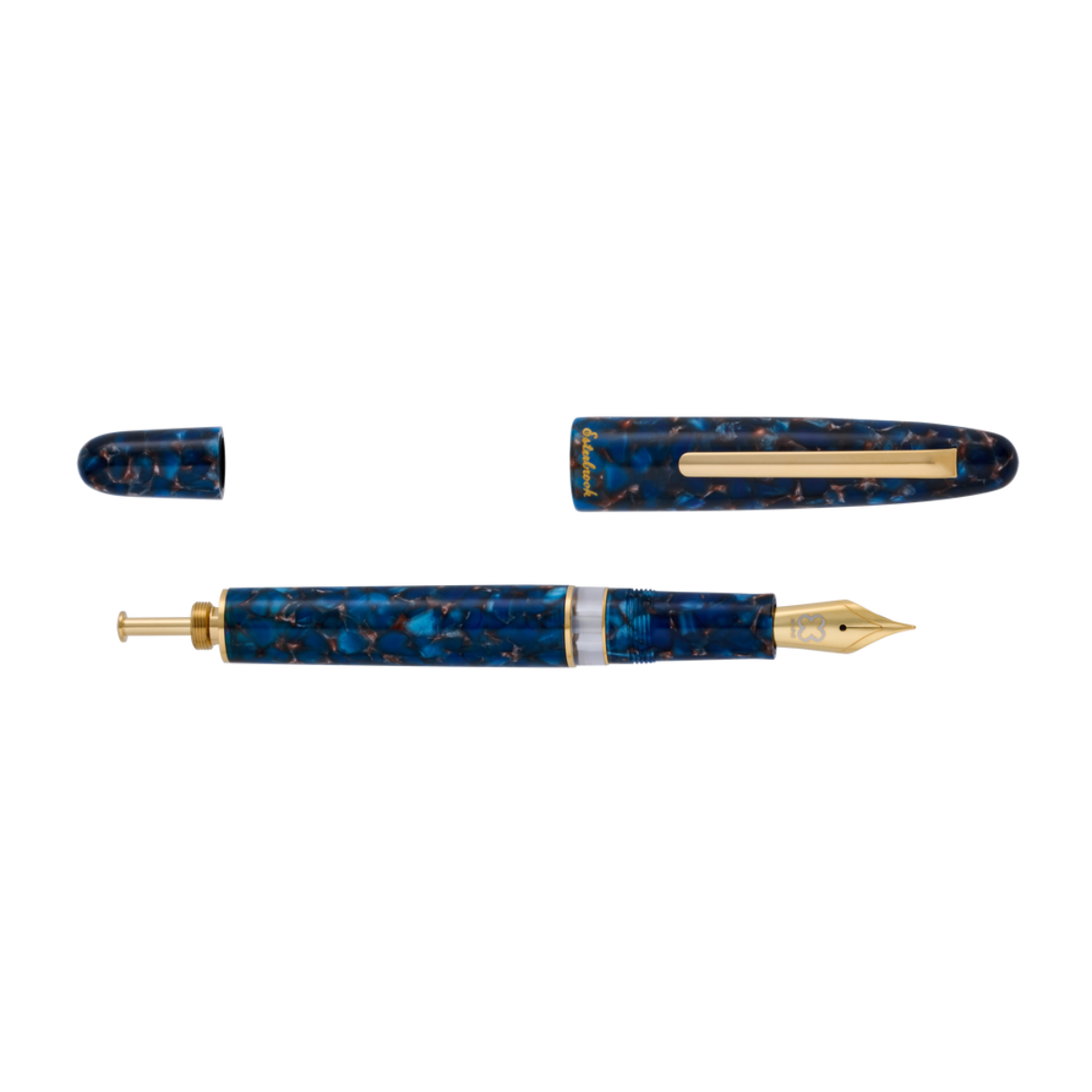 Esterbrook Estie Piston Filler Fountain Pen - Nouveau Bleu - Gold Trim-Pen Boutique Ltd