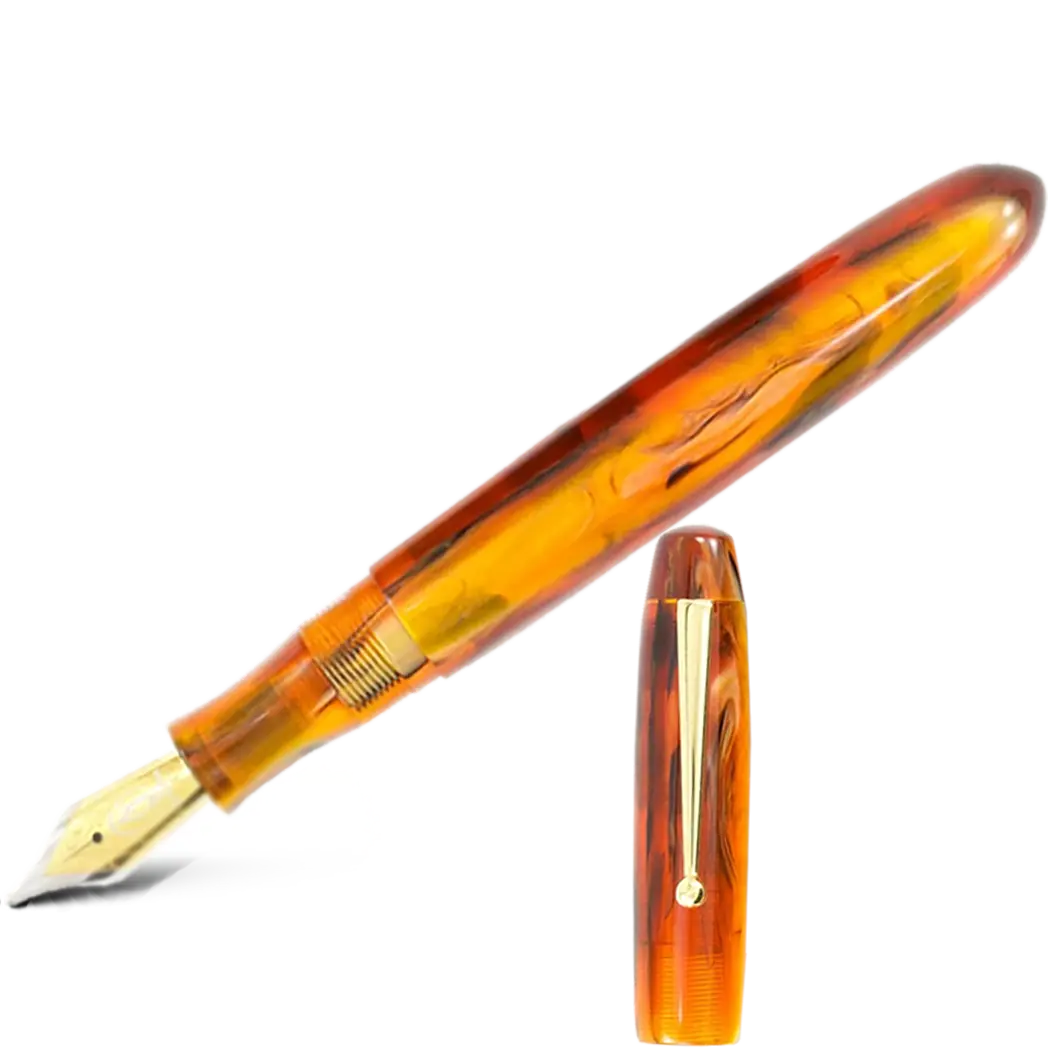 Edison Collier Fountain Pen - Antique Marble 18k - Pen Boutique Ltd