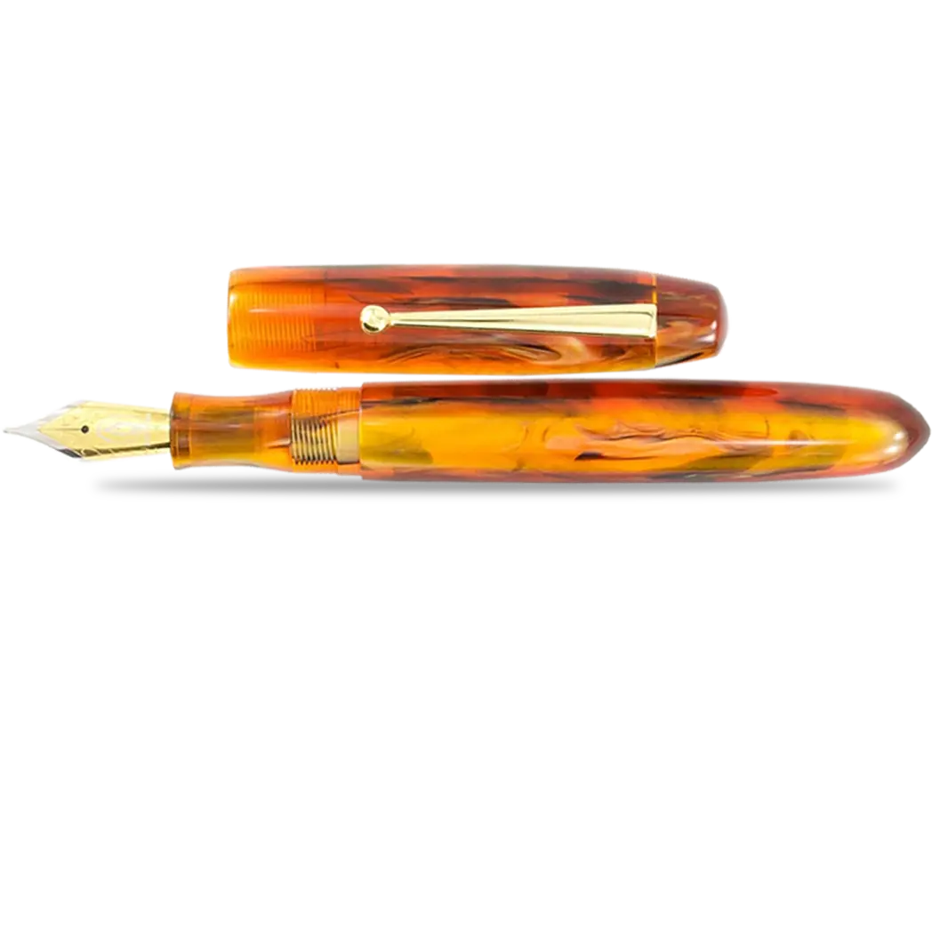 Edison Collier Fountain Pen - Antique Marble 18k-Pen Boutique Ltd