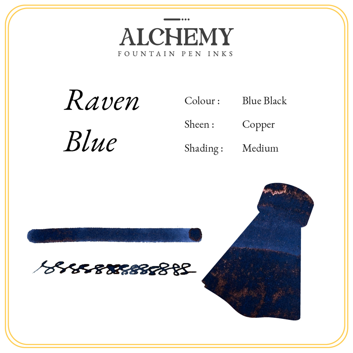 Endless Alchemy Ink - Raven Blue-Pen Boutique Ltd