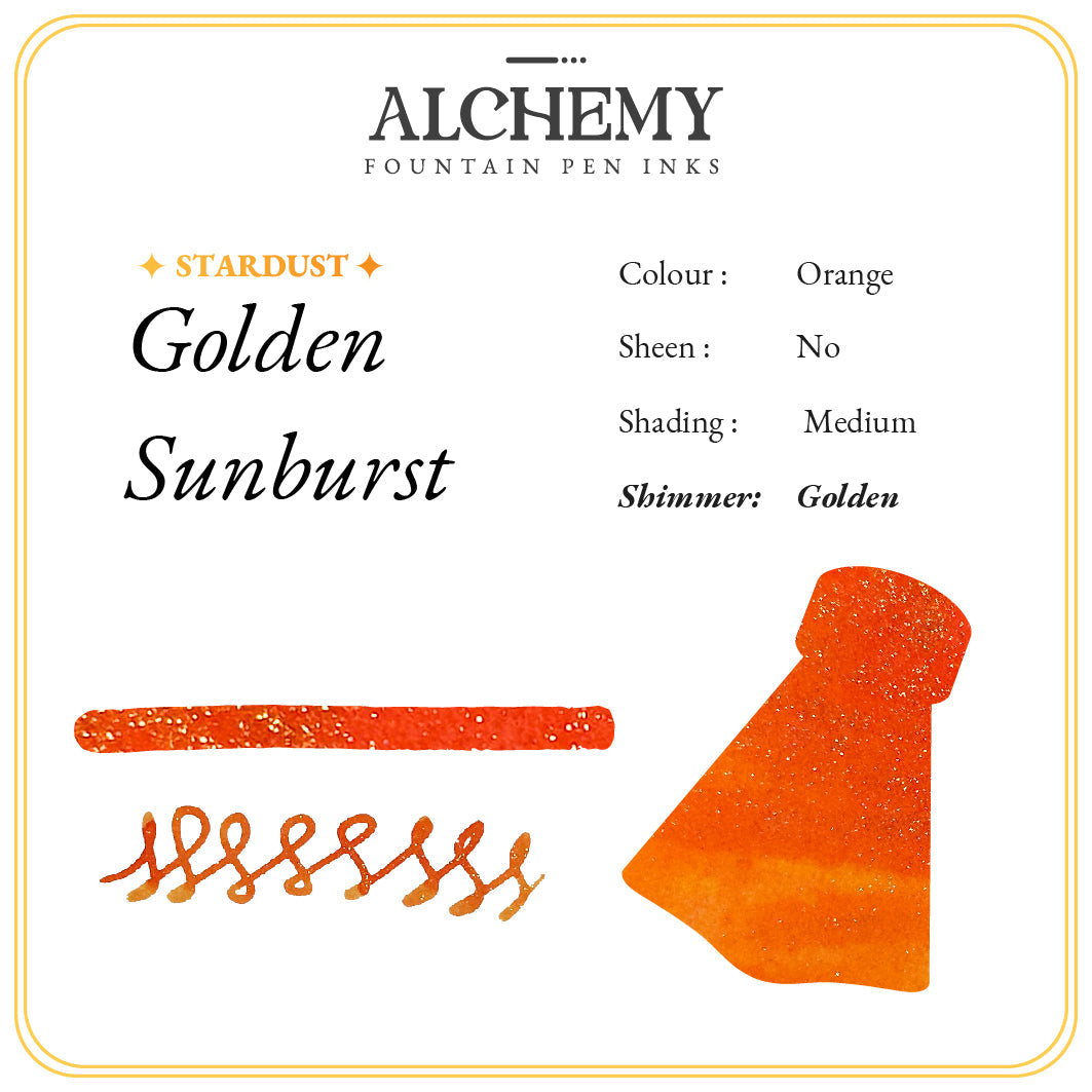 Endless Alchemy Stardust Shimmer Ink - Golden Sunburst-Pen Boutique Ltd