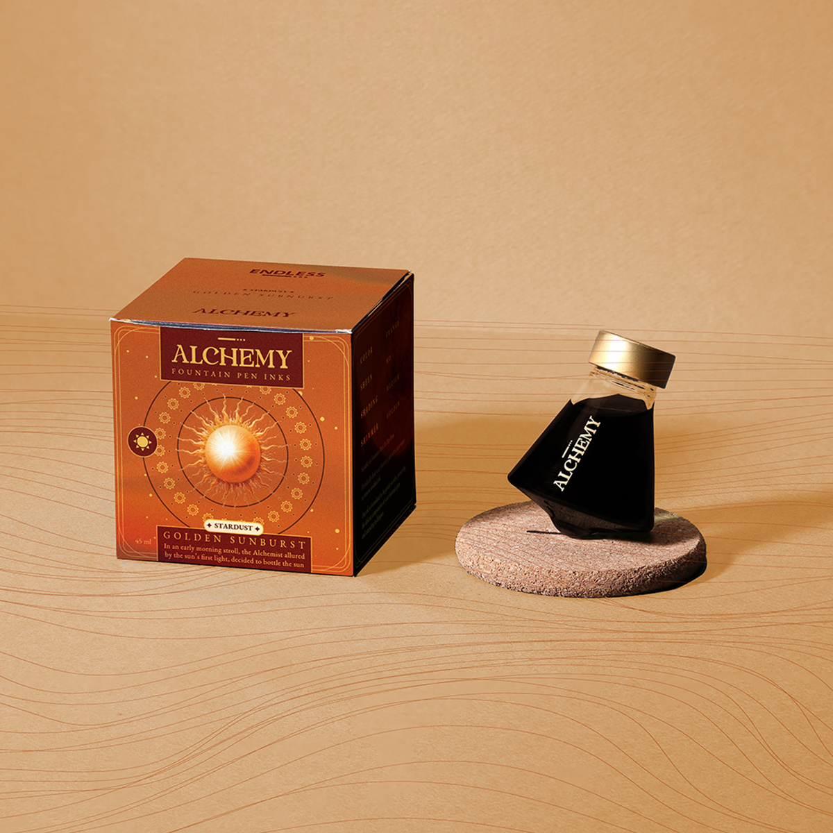 Endless Alchemy Stardust Shimmer Ink - Golden Sunburst-Pen Boutique Ltd
