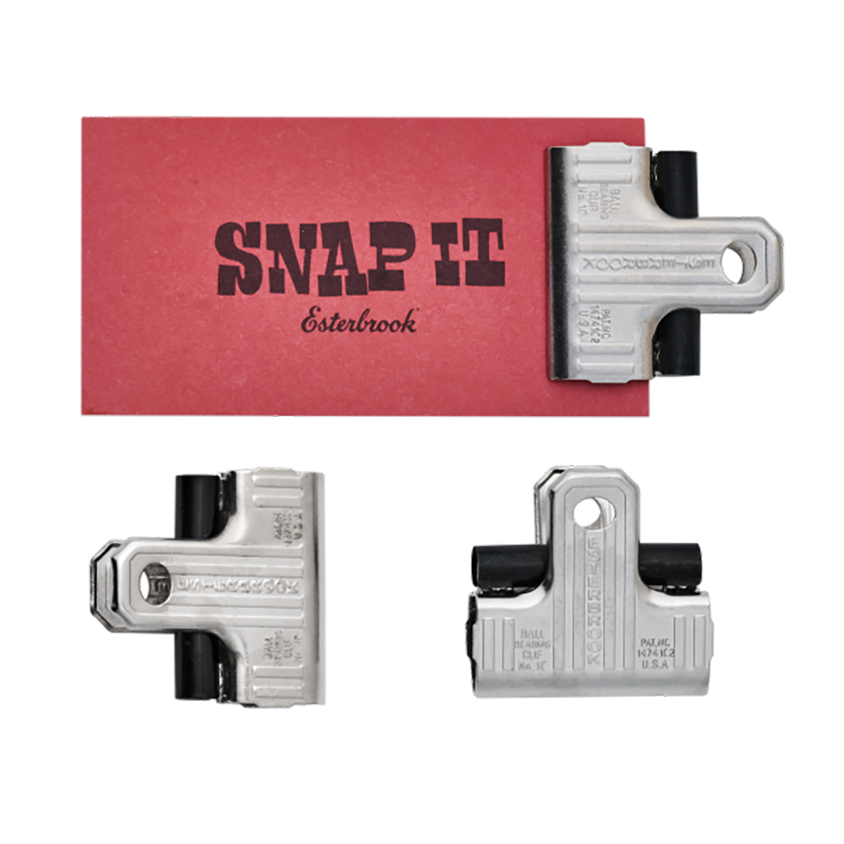 Esterbrook Eclipse Clip Set - Silver-Pen Boutique Ltd