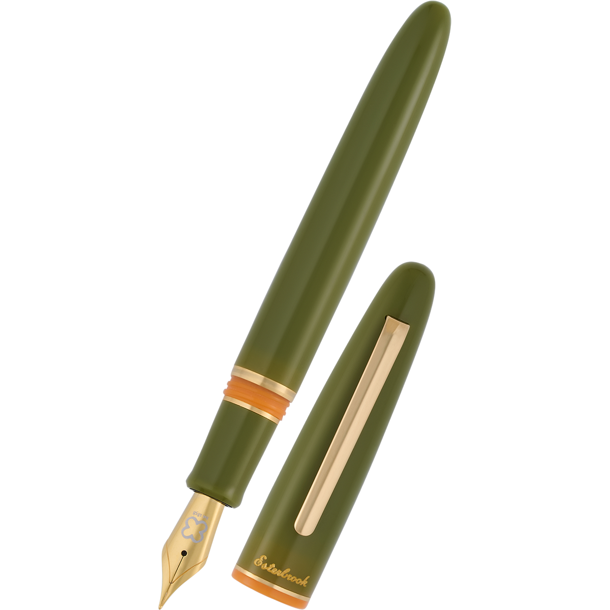 Esterbrook Estie Piston Filler Fountain Pen - Back to the Lands Quirky Leaf - Gold Trim (Seasonal)-Pen Boutique Ltd