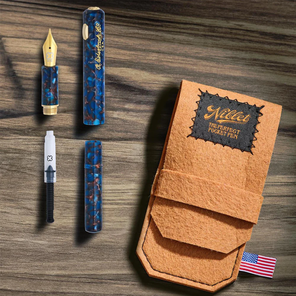 Esterbrook Niblet Fountain Pen - Nouveau Bleu - Gold Trim-Pen Boutique Ltd