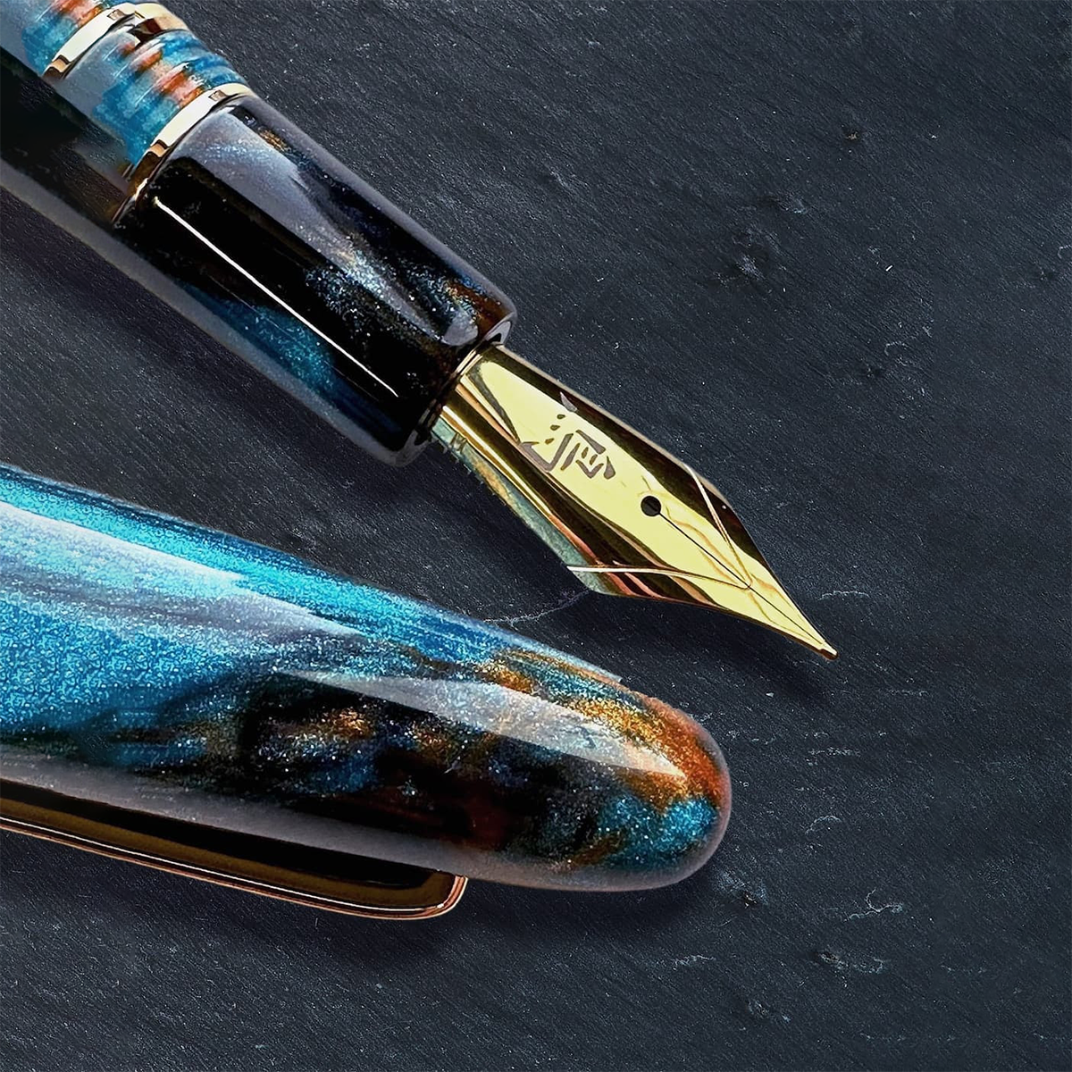 Esterbrook x BUNGUBOX Estie Fountain Pen - The Kachofugetsu Kingfisher-Pen Boutique Ltd