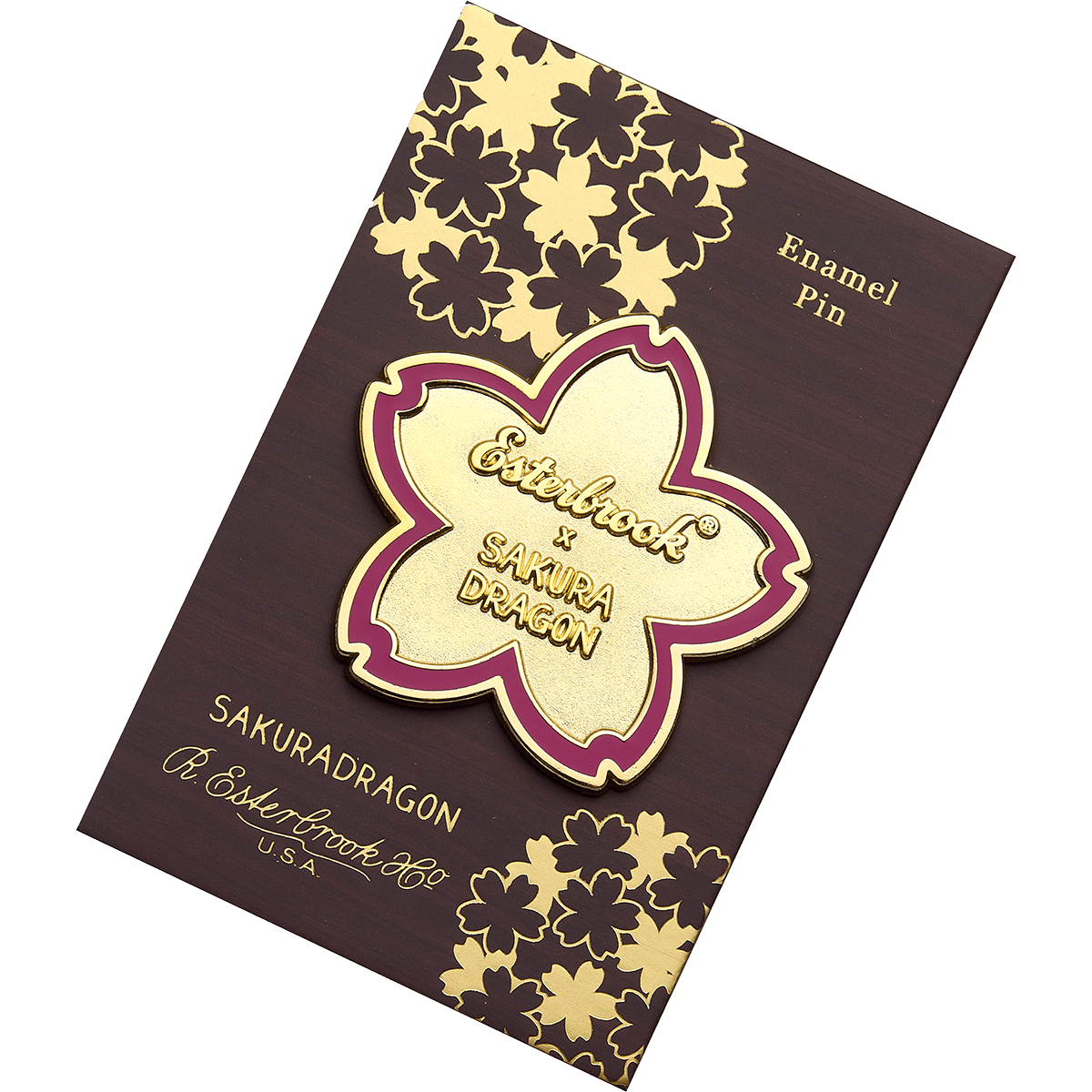 Esterbrook x Sakura Dragon Lapel Pin - Sakura Street Flower - Pen Boutique Ltd