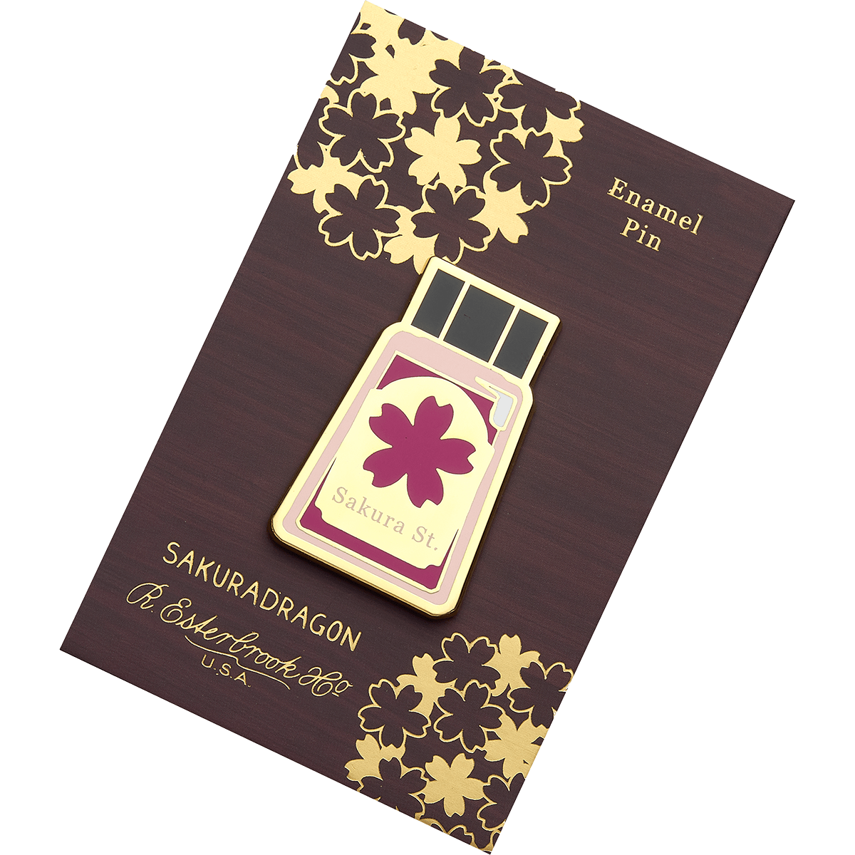 Esterbrook x Sakura Dragon Lapel Pin - Sakura Street Ink - Pen Boutique Ltd