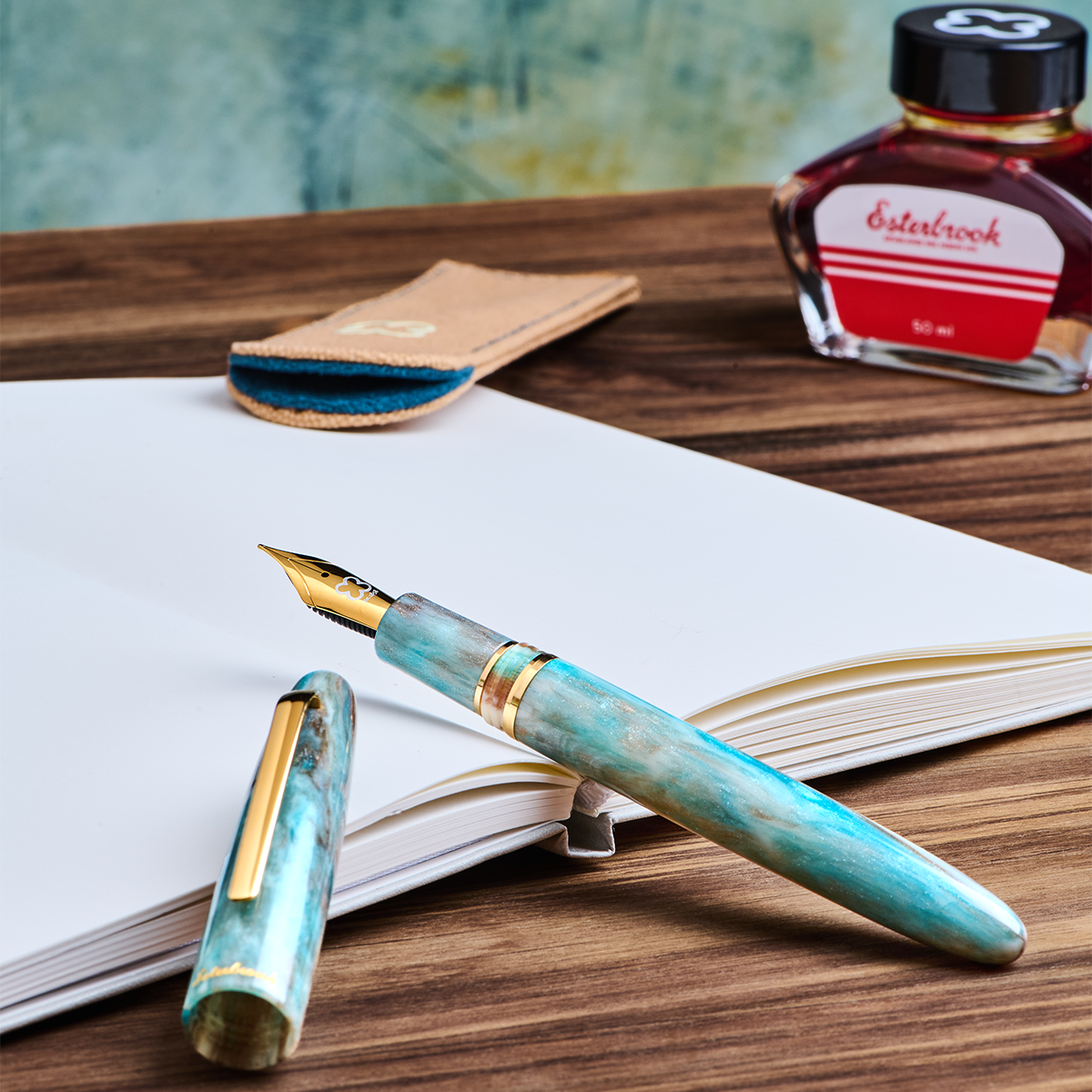 Esterbrook Estie Fountain Pen - Avalanche - Stainless (Oversized)-Pen Boutique Ltd