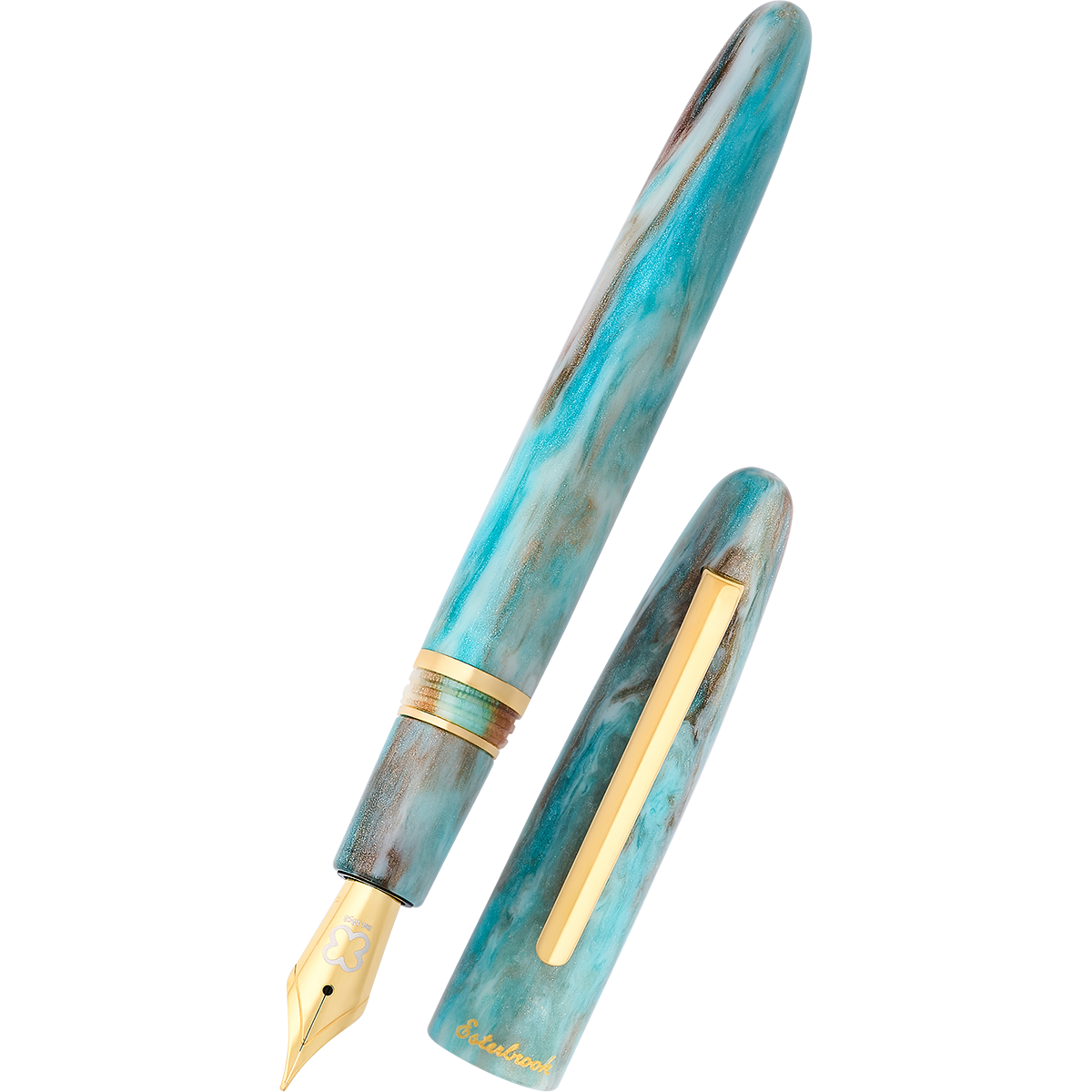 Esterbrook Estie Fountain Pen - Avalanche - Stainless (Oversized)-Pen Boutique Ltd