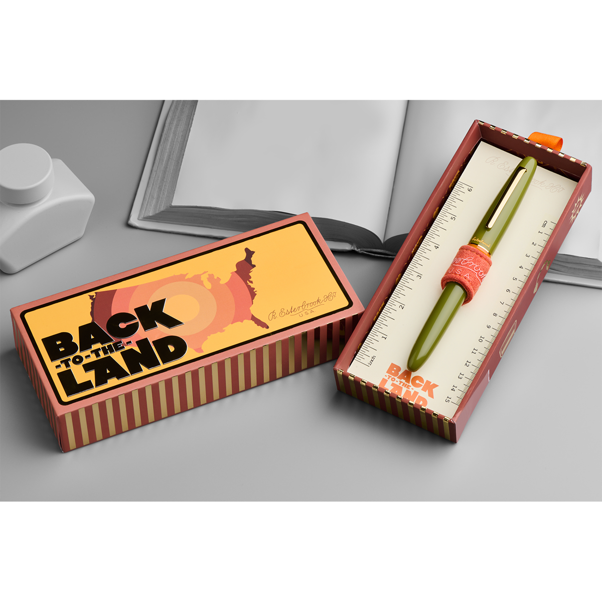 Esterbrook Estie Piston Filler Fountain Pen - Back to the Lands Quirky Leaf - Gold Trim (Seasonal)-Pen Boutique Ltd