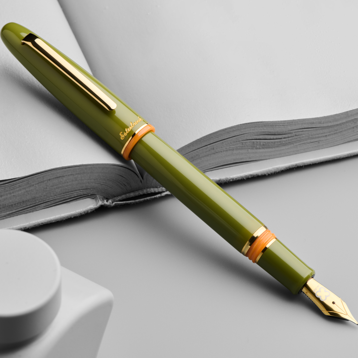 Esterbrook Estie Piston Filler Fountain Pen - Back to the Lands Quirky Leaf - Gold Trim (Seasonal)-Pen Boutique Ltd