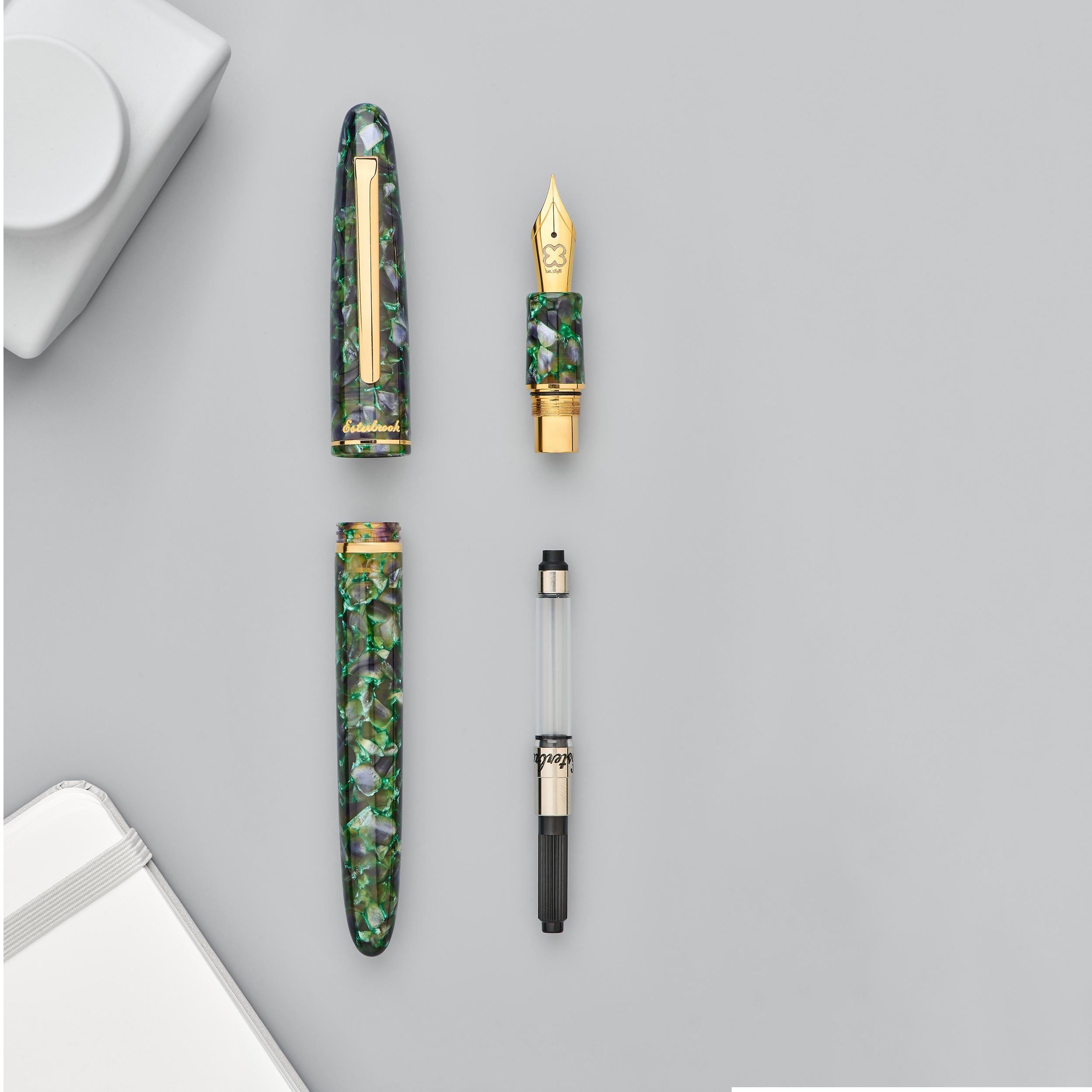 Esterbrook Estie Piston Filler Fountain Pen - Jurassic - Gold Trim-Pen Boutique Ltd