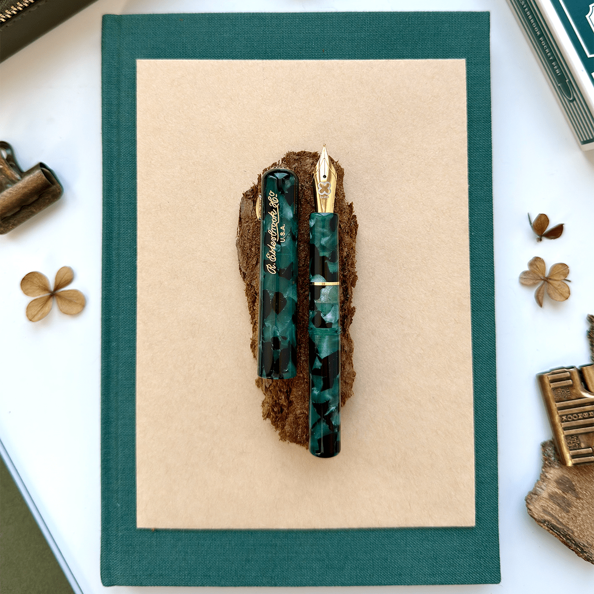 Esterbrook Niblet Fountain Pen - Evergreen - Gold Trim - Pen Boutique Ltd