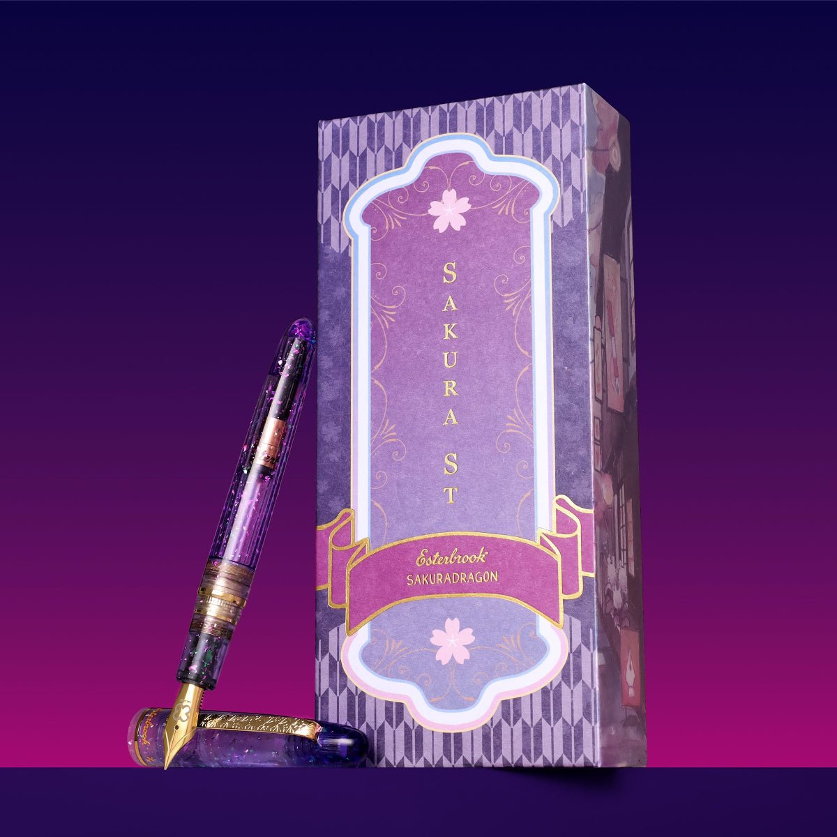 Esterbrook x Sakura Dragon Estie Fountain Pen - Sakura Street ( Limited production) - Pen Boutique Ltd