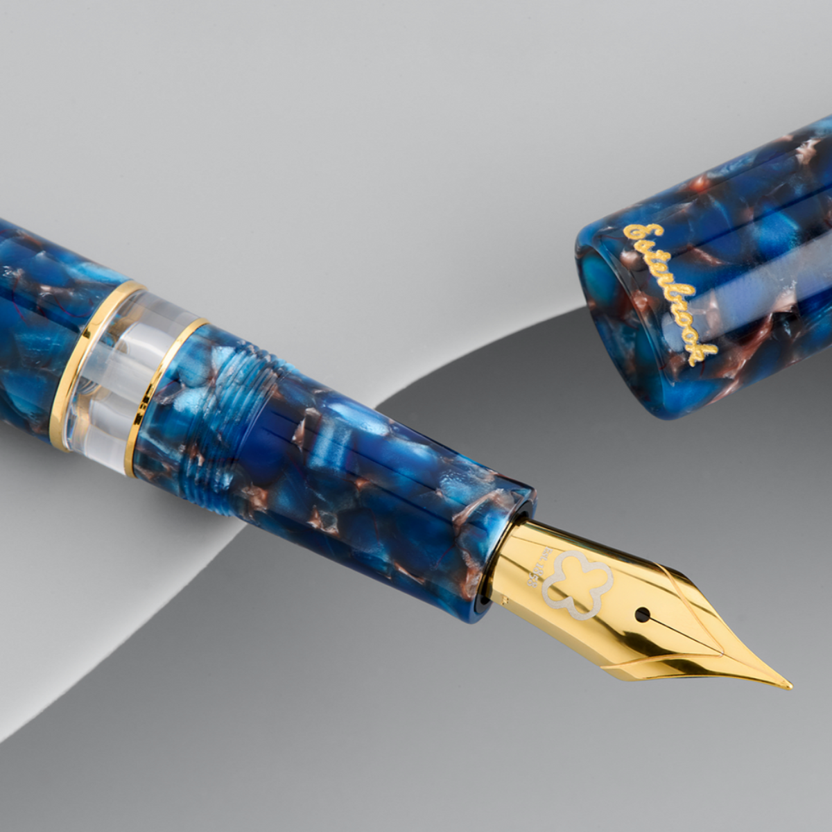 Esterbrook Estie Piston Filler Fountain Pen - Nouveau Bleu - Gold Trim-Pen Boutique Ltd